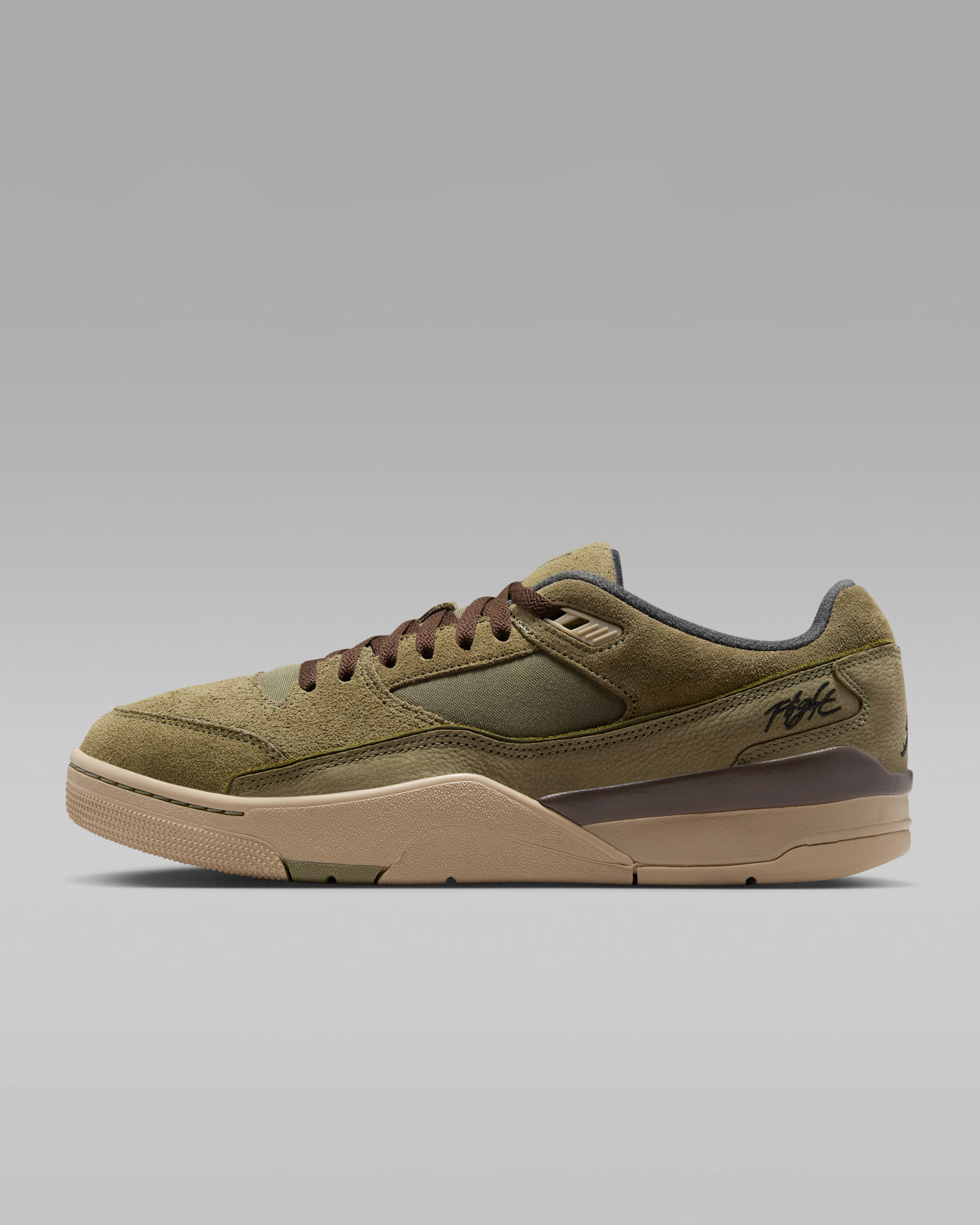 Jordan Flight Court Men's Shoes - Medium Olive/Khaki/Baroque Brown/Black