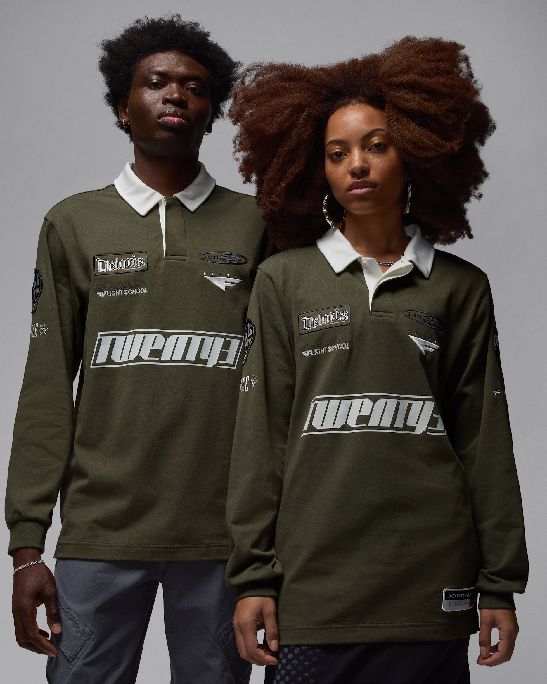 Playera de Rugby de manga larga para hombre Jordan Essentials - Caqui militar