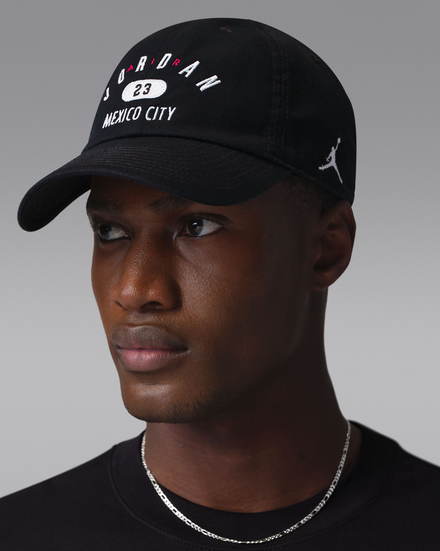 Gorra Mexico City sin estructura Jordan Club - Negro/Blanco