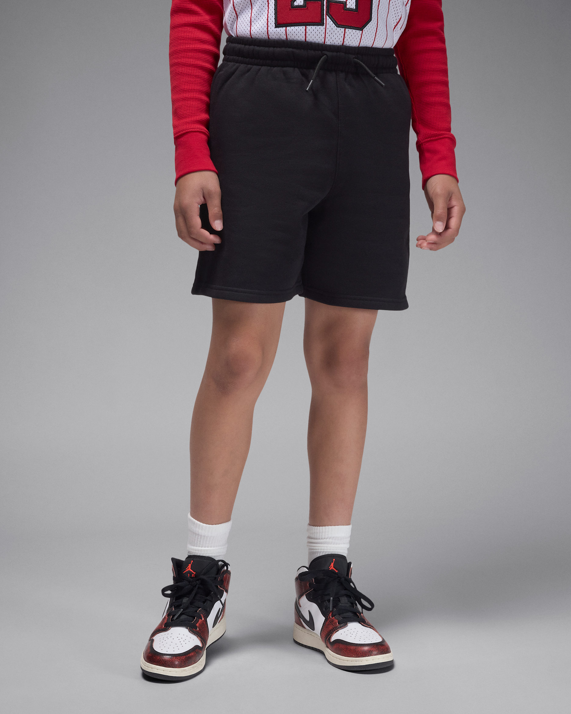 Jordan Brooklyn Fleece Big Kids' Shorts - Black