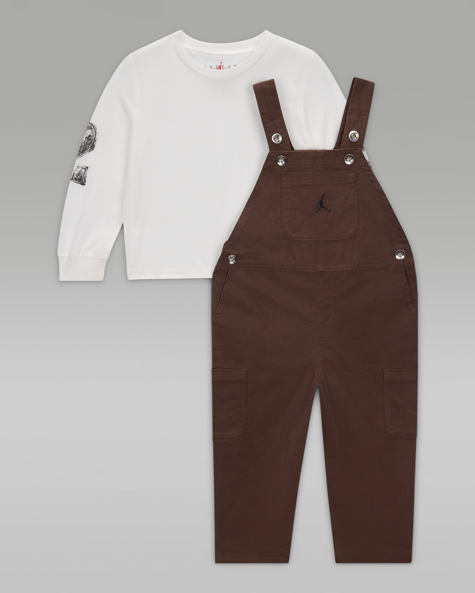 Jordan MVP Baby (12-24M) 2-Piece Overalls Set - Baroque Brown