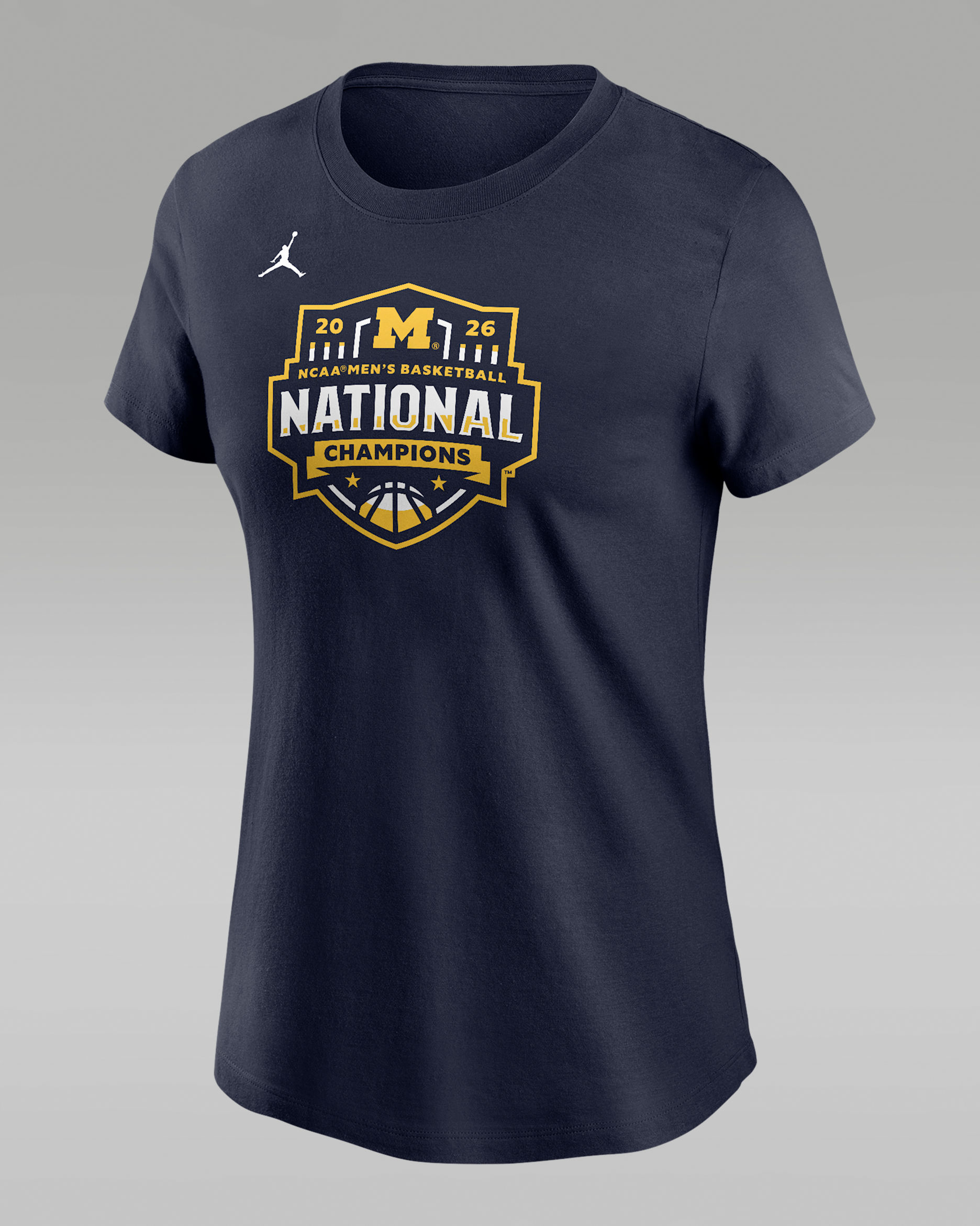 Michigan (Men's Team) Women's Jordan College T-Shirt - Navy