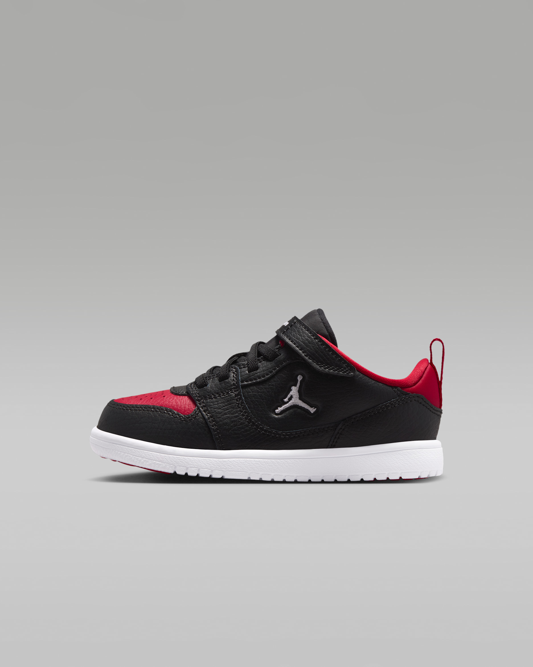 Jordan Court Connect Low kleuterschoenen - Zwart/Gym Red/Wit