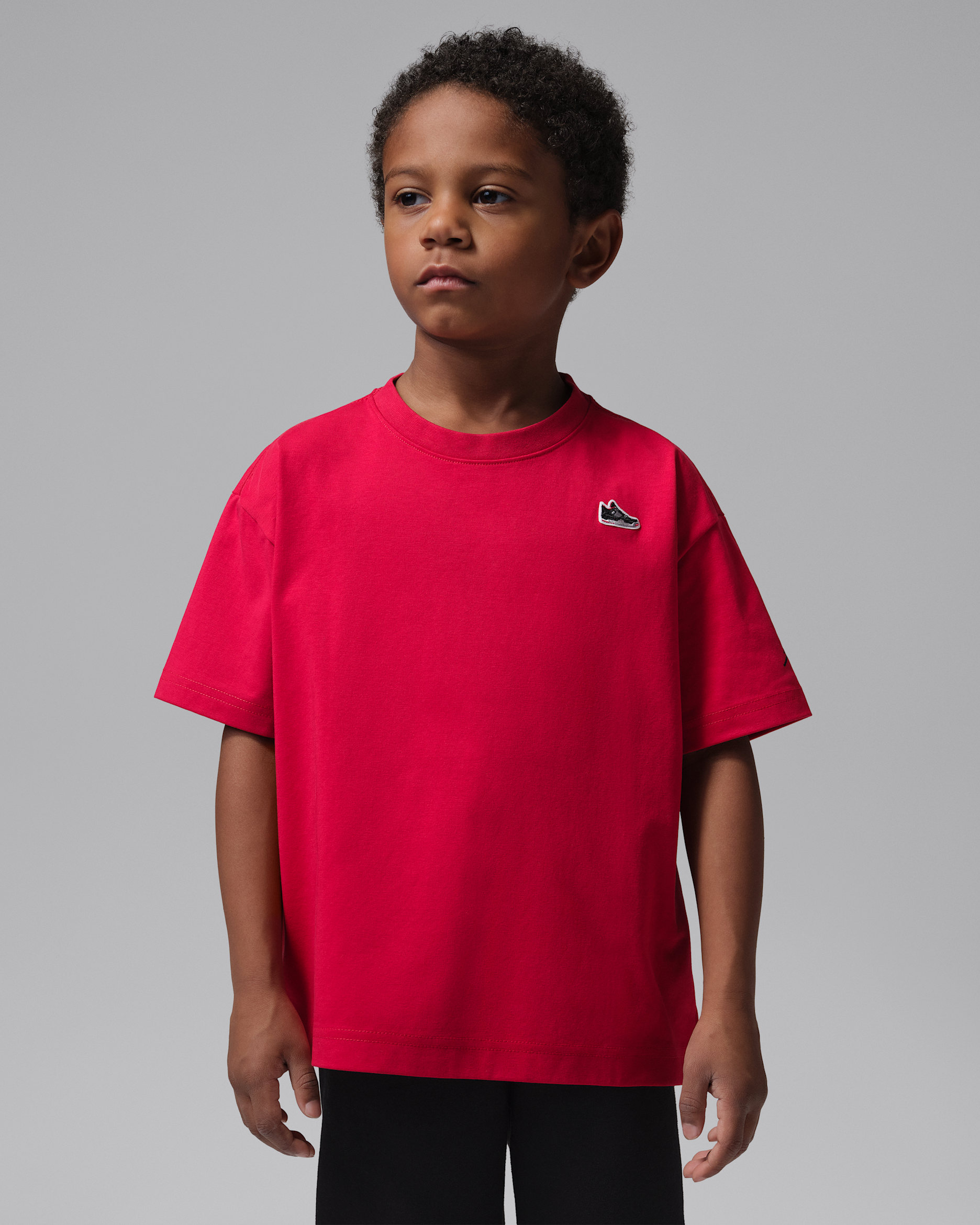 Jordan T-shirt met AJ4 patch voor kids - Gym Red