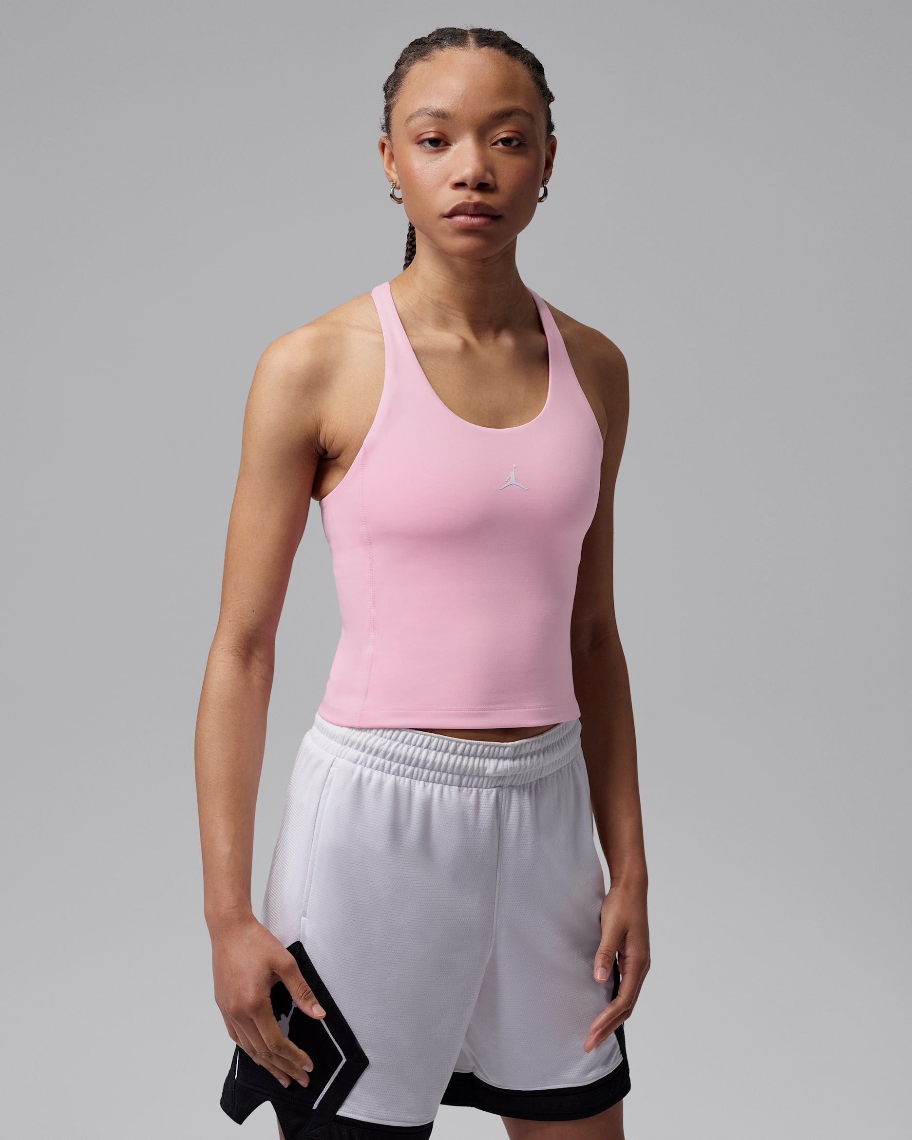 Jordan Sport Women's Dri-FIT Tank Top - Iced Carmine/White