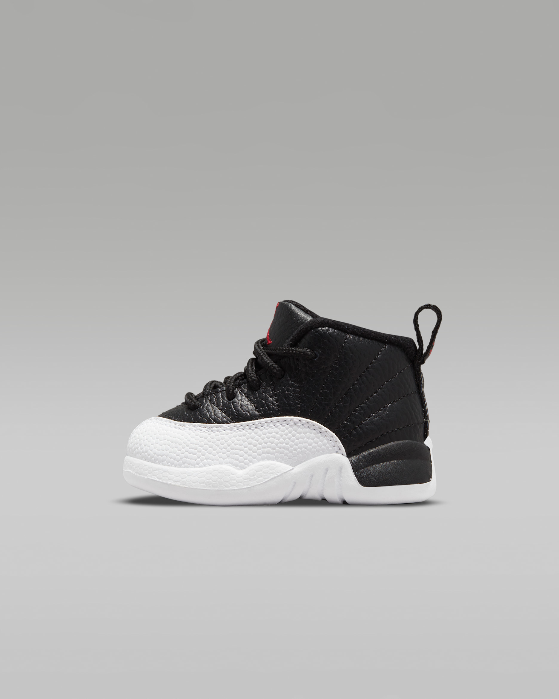 Jordan 12 Retro 嬰幼兒鞋款 - 黑色/白色/Varsity Red