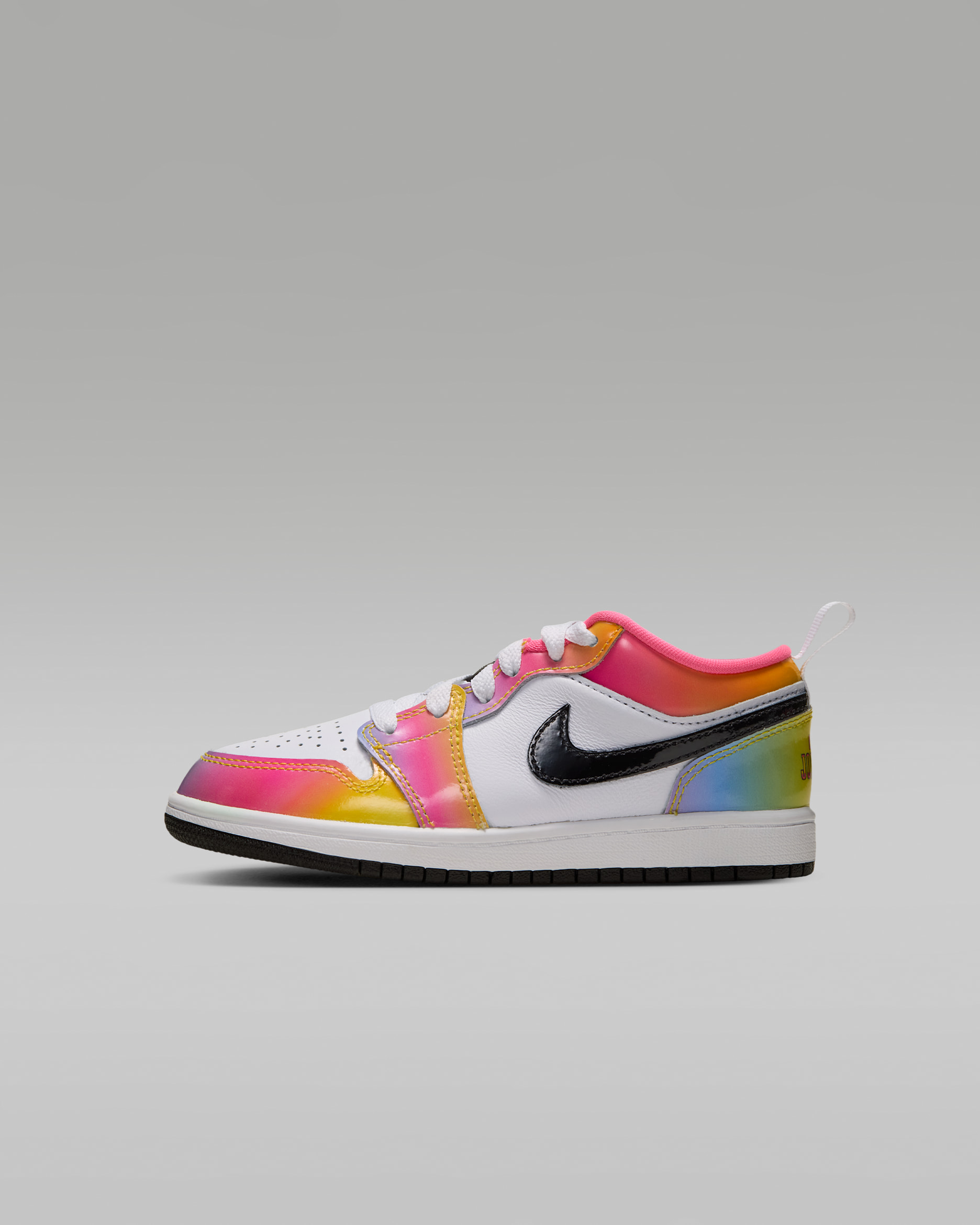 Jordan 1 Low SE Little Kids' Shoes - White/Laser Pink/Yellow Zest/Black