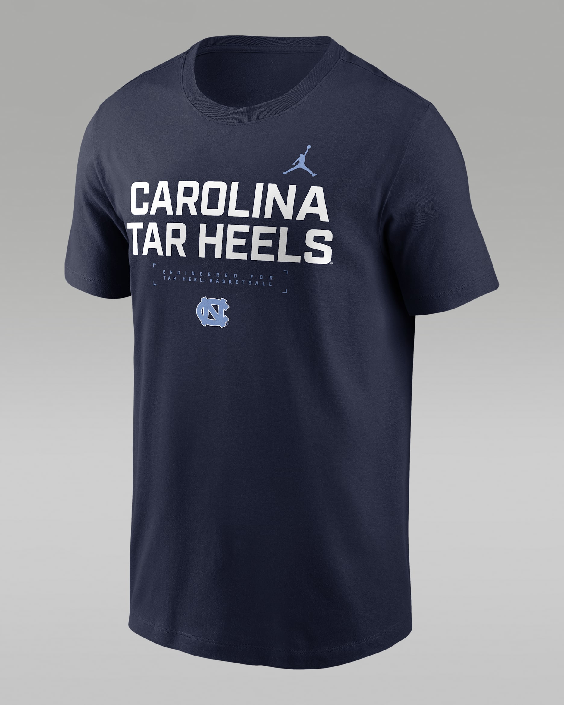 North Carolina Courtside Basketball Men's Jordan Brand Dri-FIT College T-Shirt - Navy