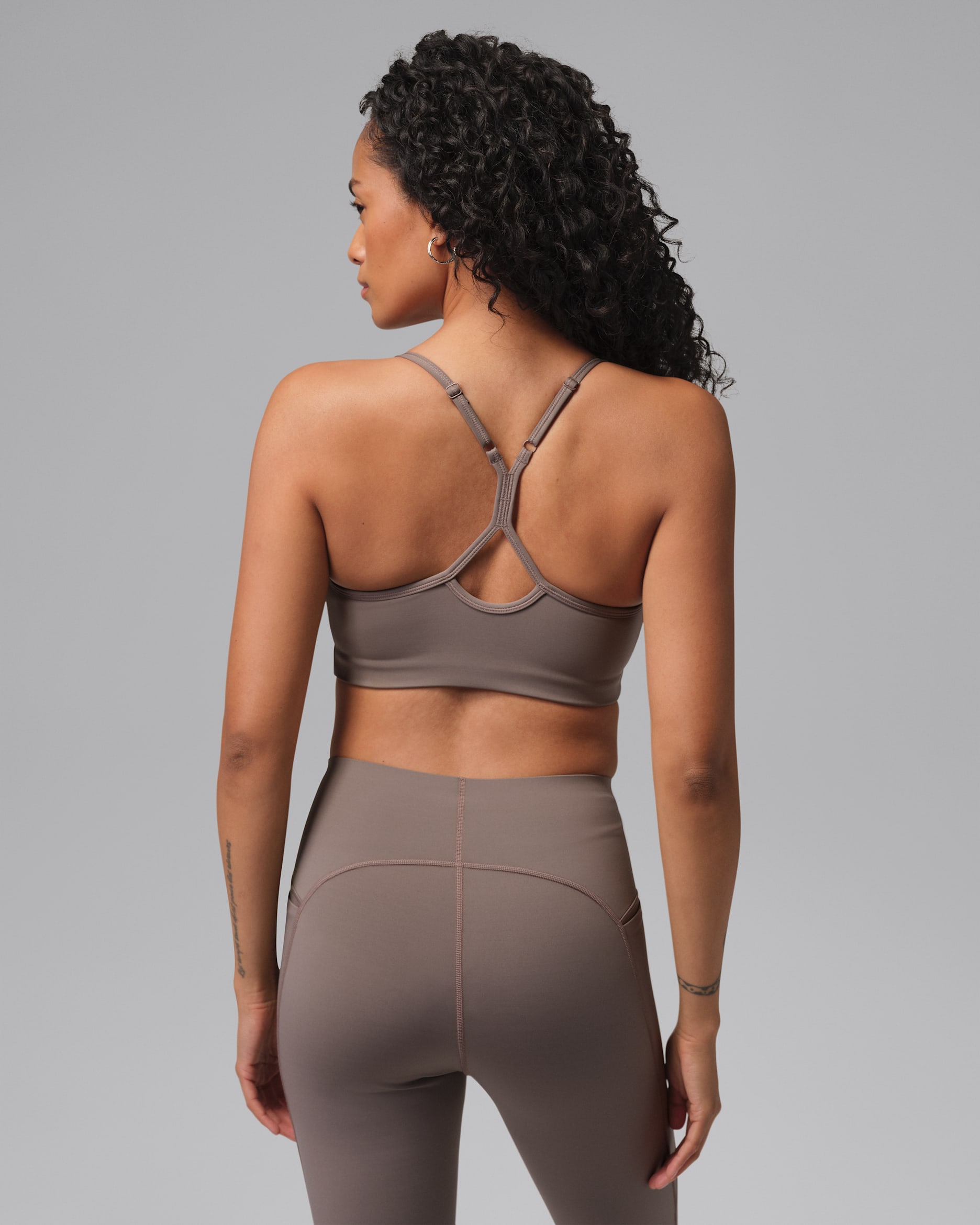 Bra deportivo de baja sujeción para mujer Jordan Sport Flightweight - Gris oliva/Gris oliva/Transparente
