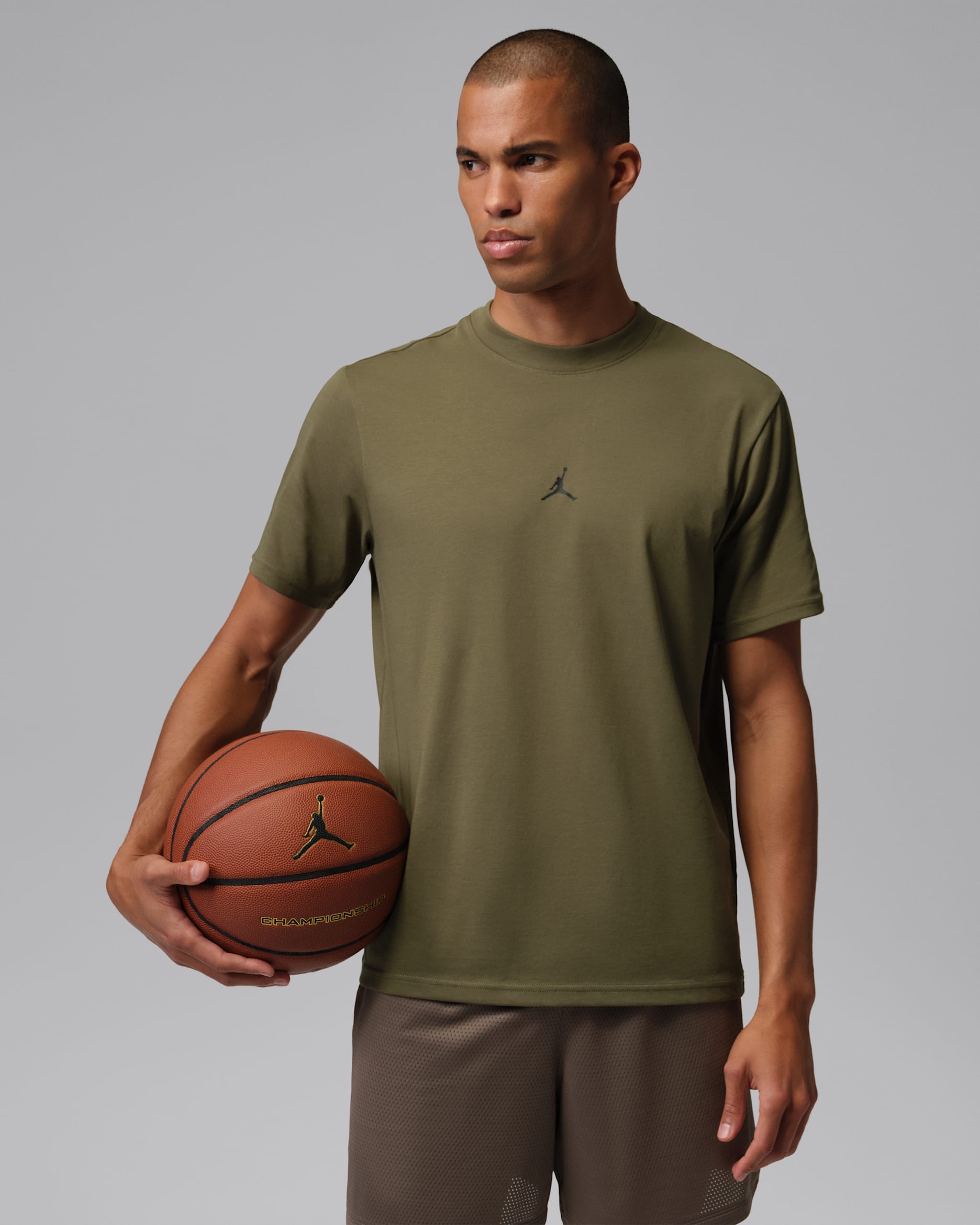 Playera Dri-FIT Jumpman para hombre Jordan Sport - Oliva medio/Negro