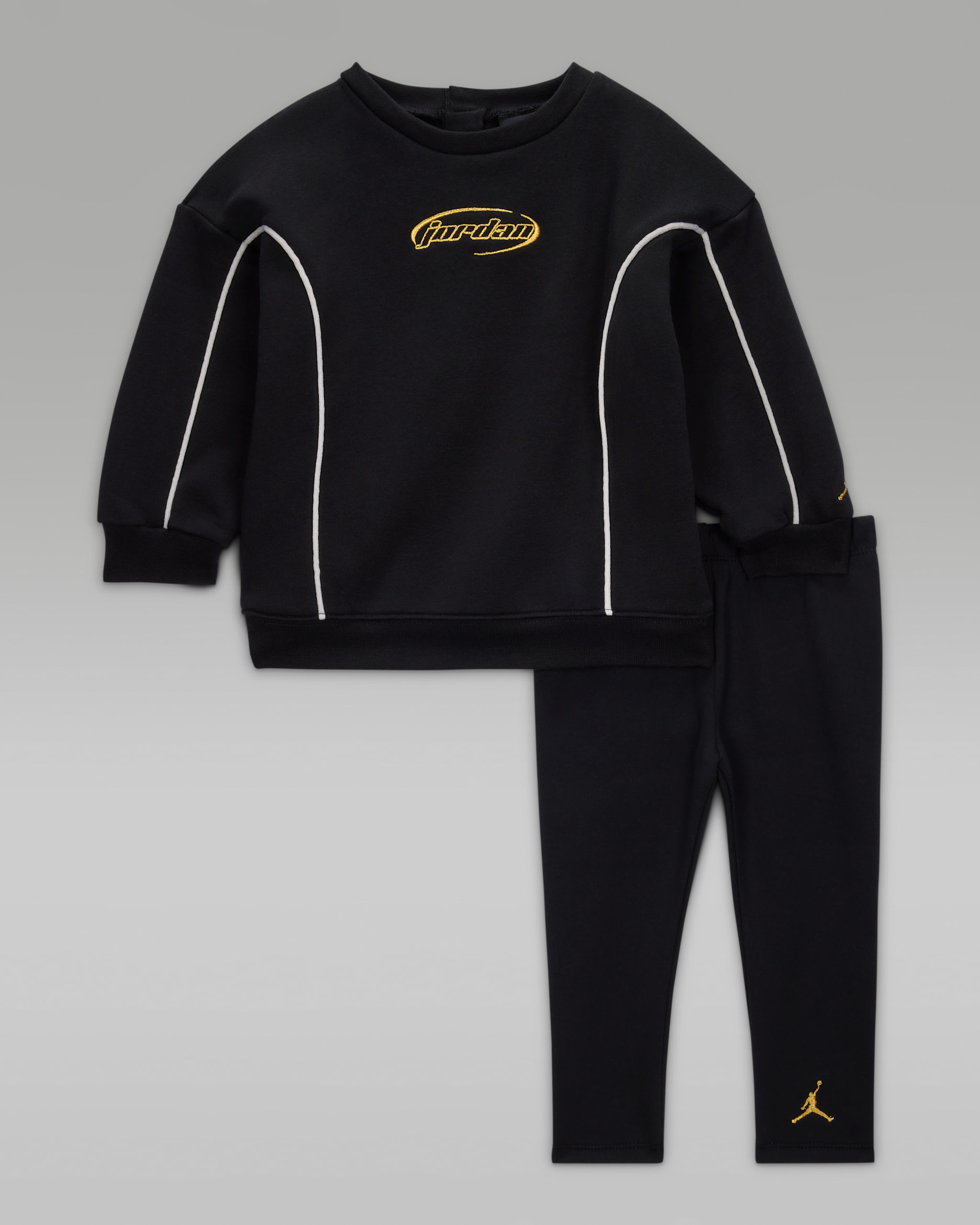 Jordan Mountainside 2-teiliges Fleece-Set (Babys, 12–24 M) - Schwarz