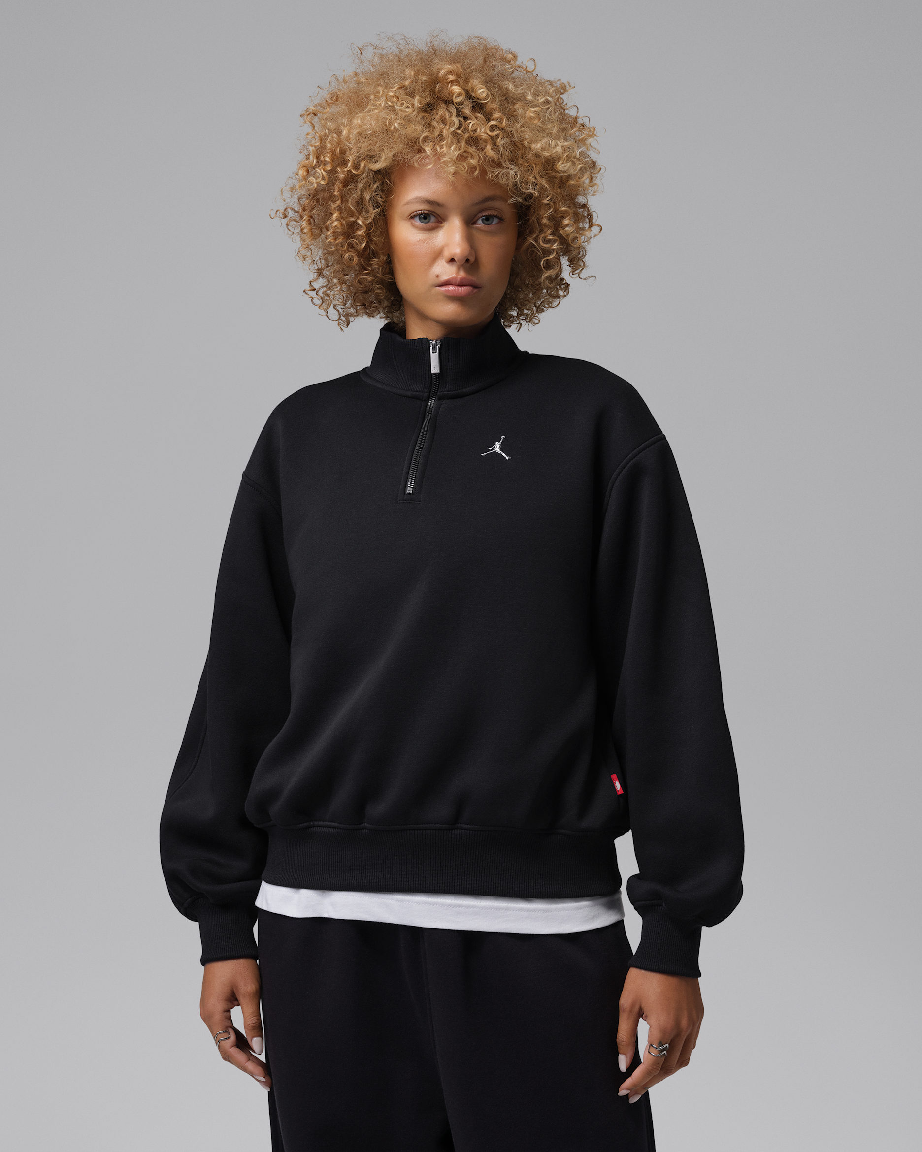 Jordan Brooklyn Fleece Women's 1/4-Zip Top - Black