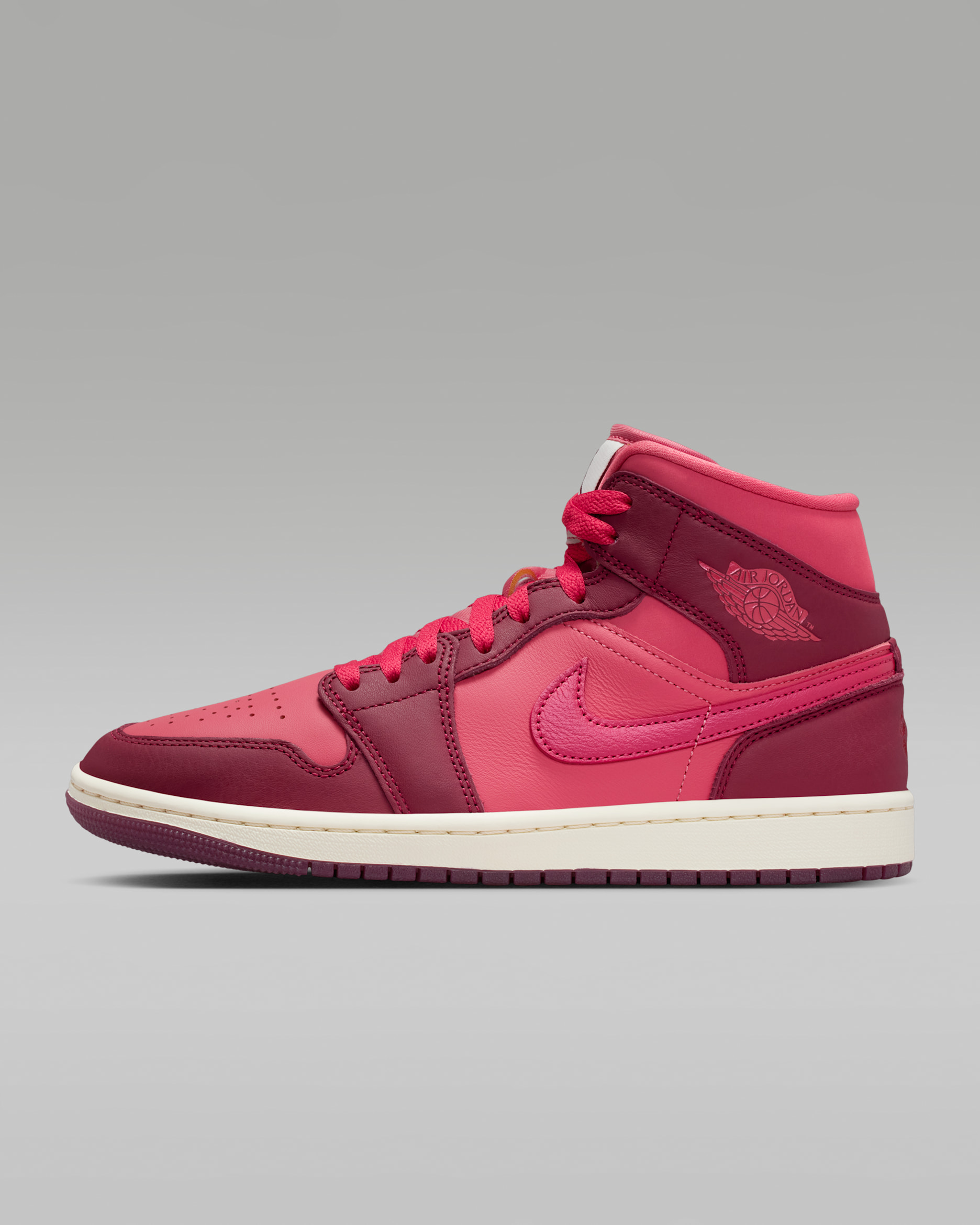 Air Jordan 1 Mid SE Women's Shoes - Team Red/Pueblo Red/Pale Ivory/Sierra Red