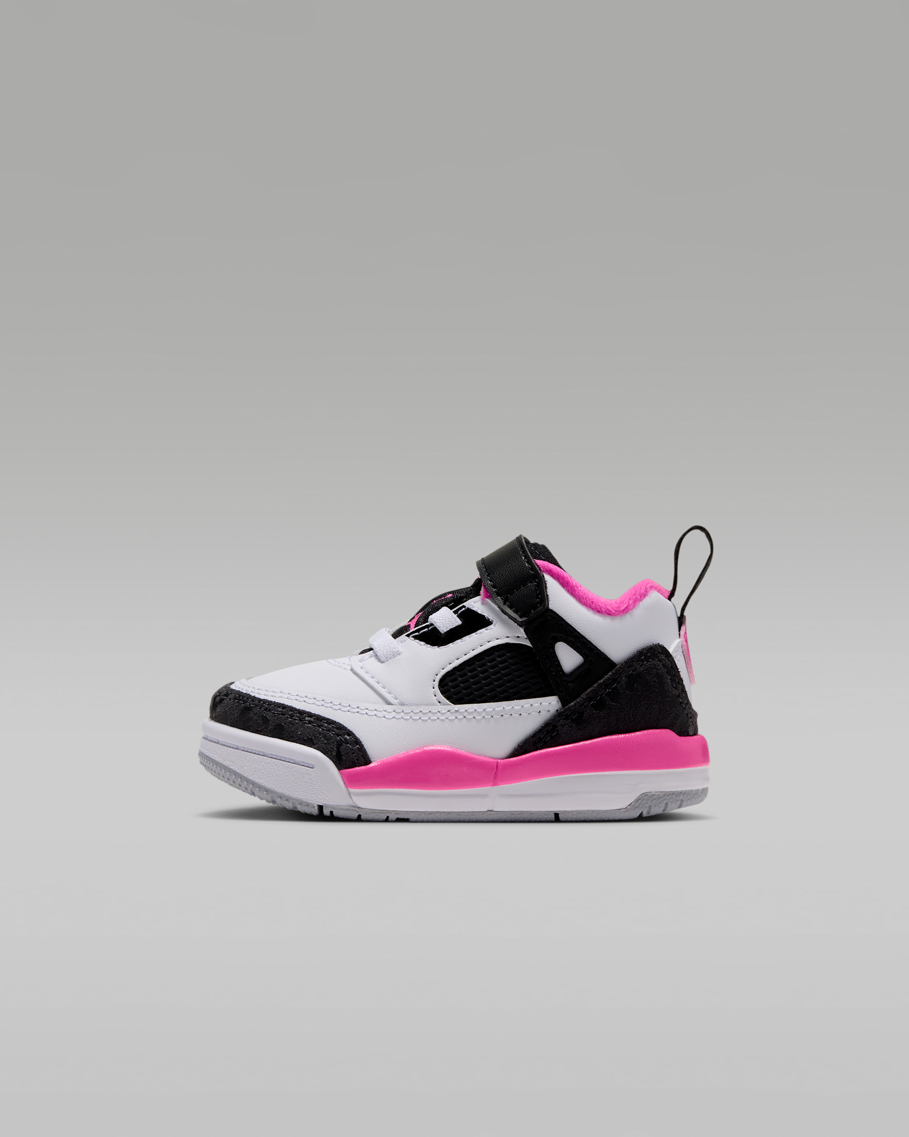 Jordan Spizike Low Baby/Toddler Shoes - White/Black/Anthracite/Laser Fuchsia