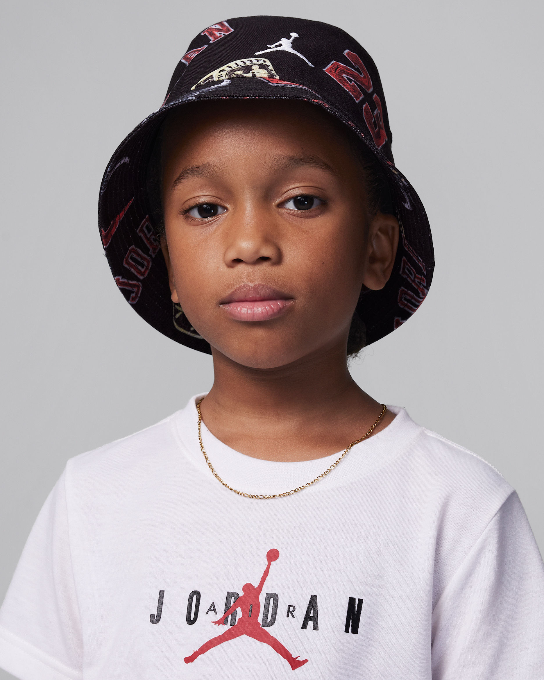 Jordan Icons Older Kids' Bucket Hat - Black