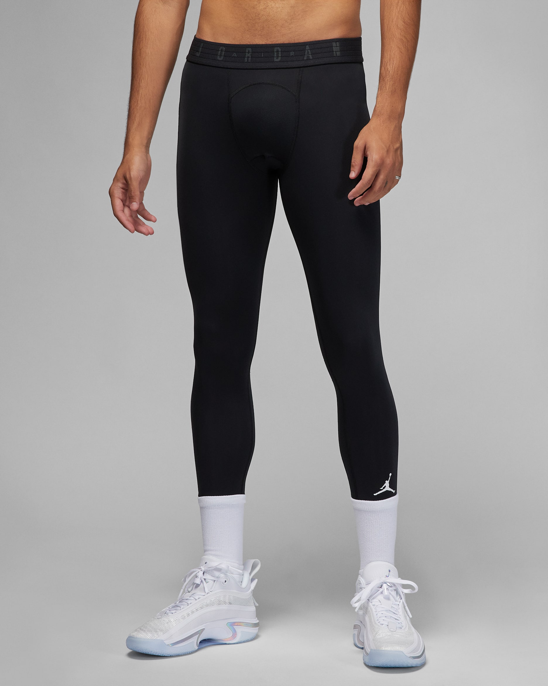 Jordan Sport Dri-FIT Men's 3/4 Tights - Black/Black/White