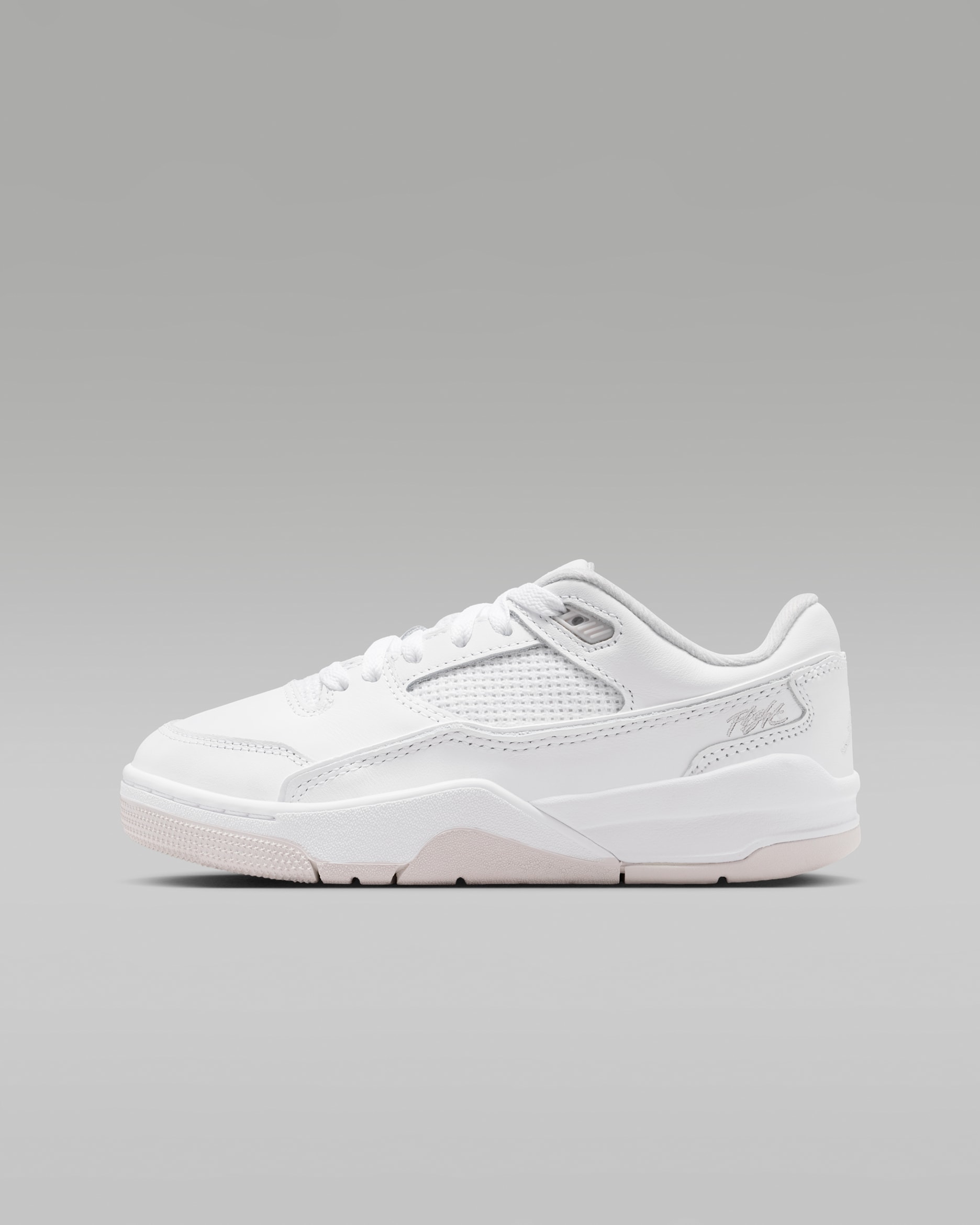 Chaussure Jordan Flight Court pour ado - Blanc/Vast Grey