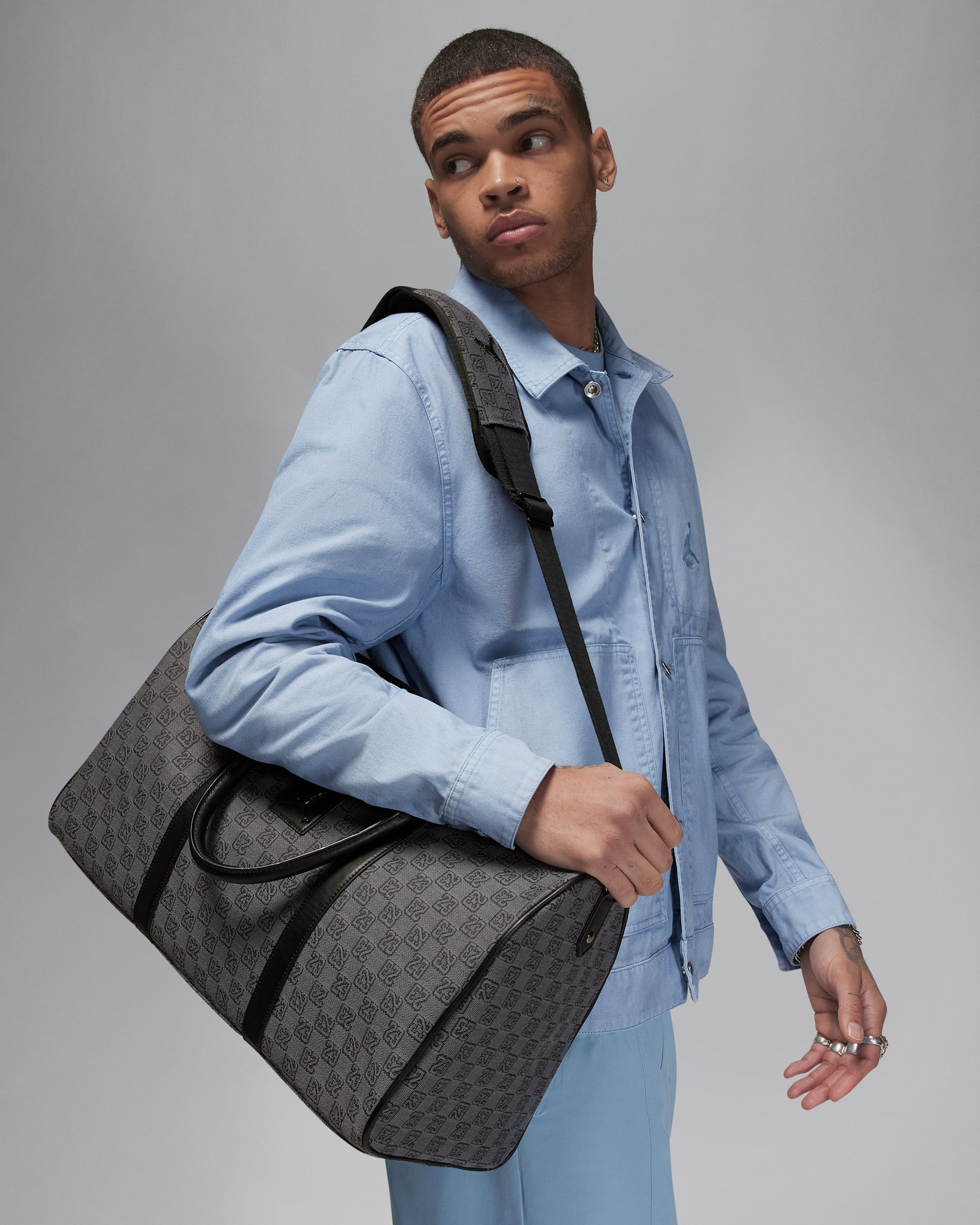 Jordan Monogram Duffle Bag (25L) - Dark Smoke Grey