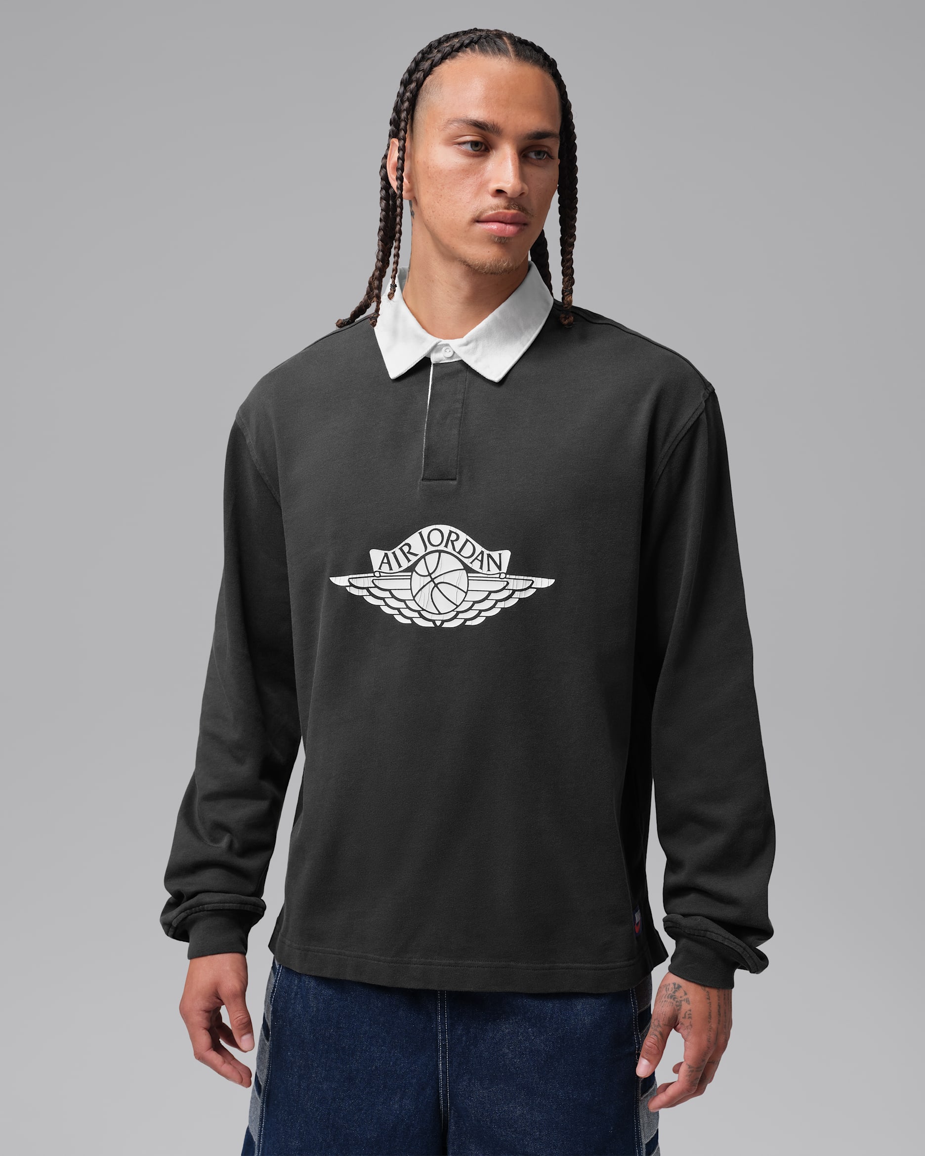 Jordan Flight Essentials Men's Rugby Top - Night Forest