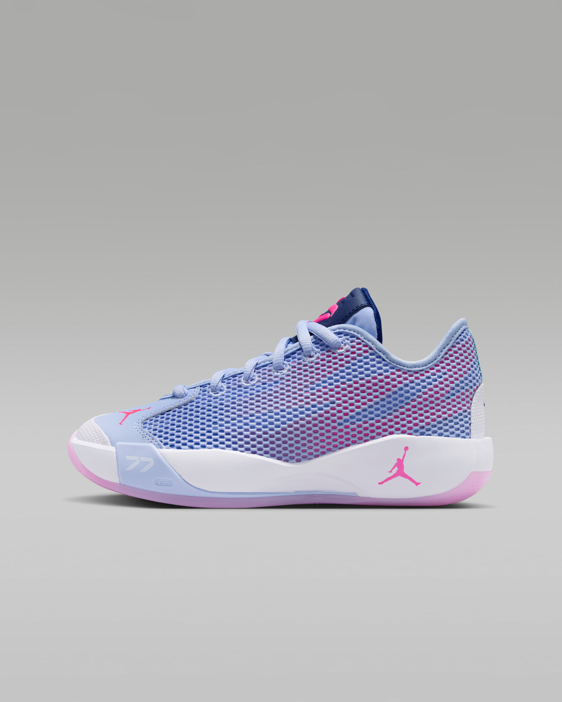 Luka 77 Big Kids' Basketball Shoes - Light Marine/Blue Void/White/Hyper Pink