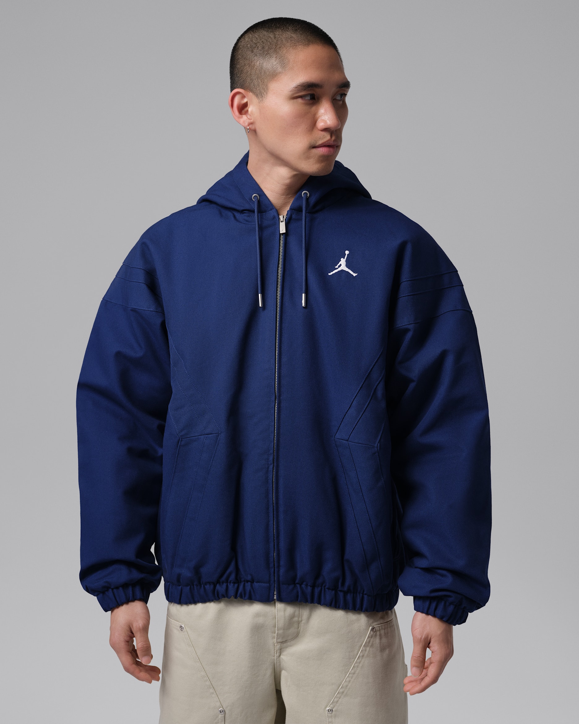 Jordan Flight Draft herenjack - Blue Void/Wit