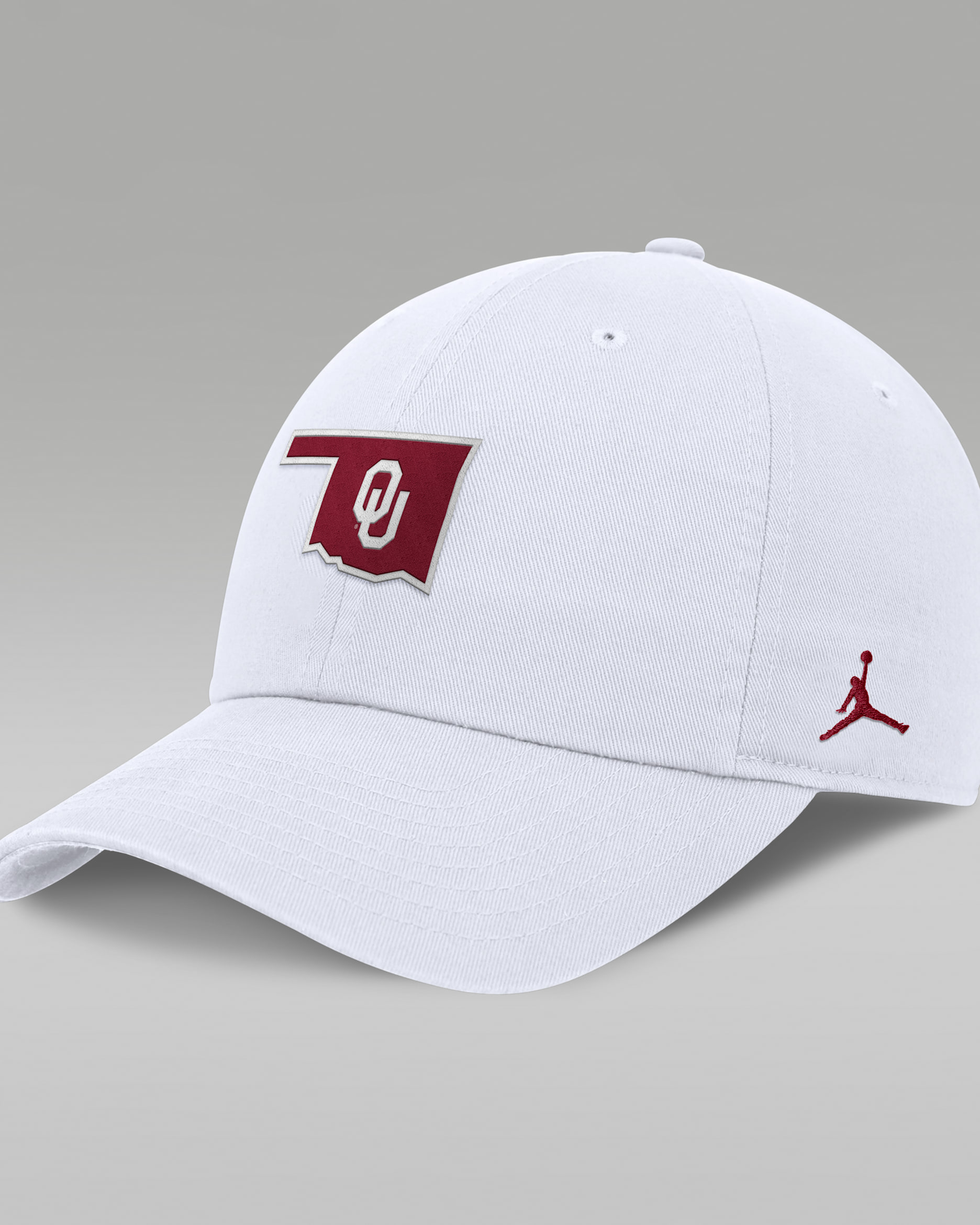Oklahoma Club Men's Jordan Brand College Adjustable Hat - White