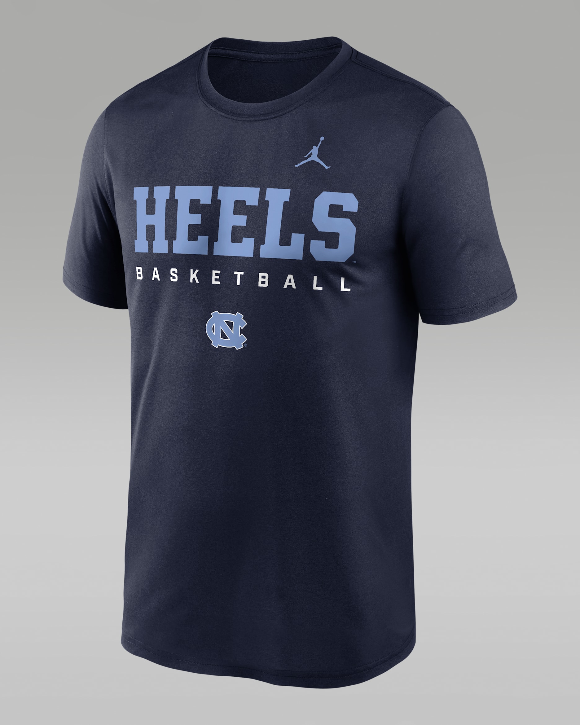 North Carolina Courtside Basketball Legend Men's Jordan Brand Dri-FIT College T-Shirt - College Navy