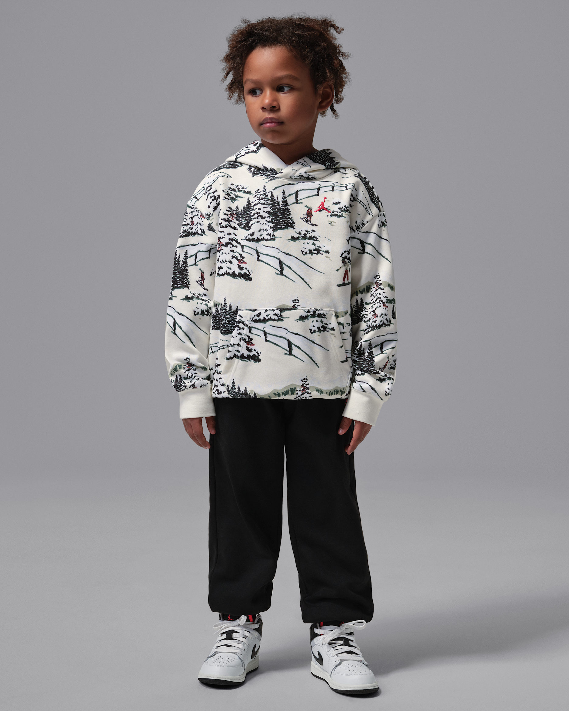 Conjunto de 2 piezas festivo para niños talla pequeña Jordan Brooklyn Fleece - Vela