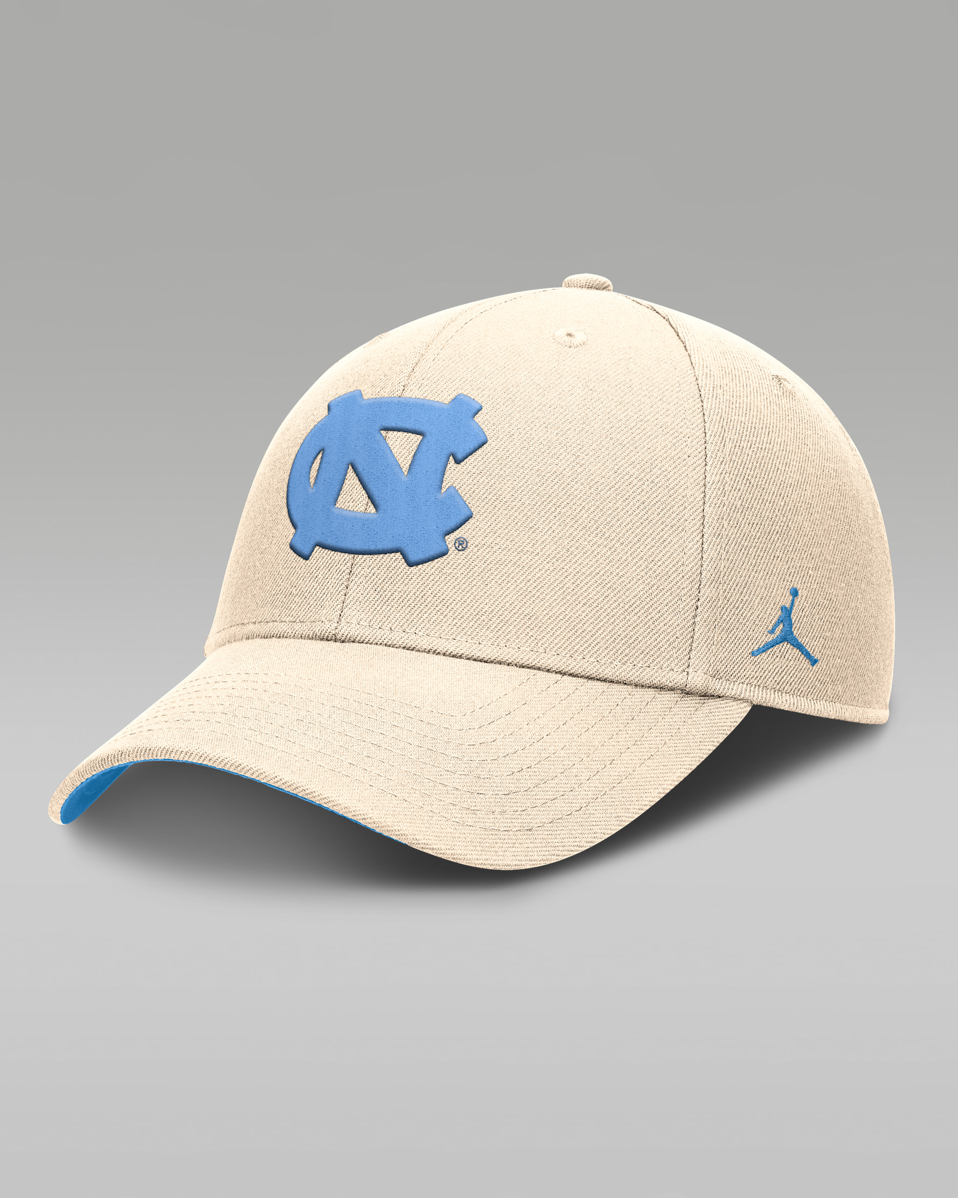 North Carolina Primetime Rise Men's Jordan Brand Dri-FIT College Trucker Adjustable Hat - Natural