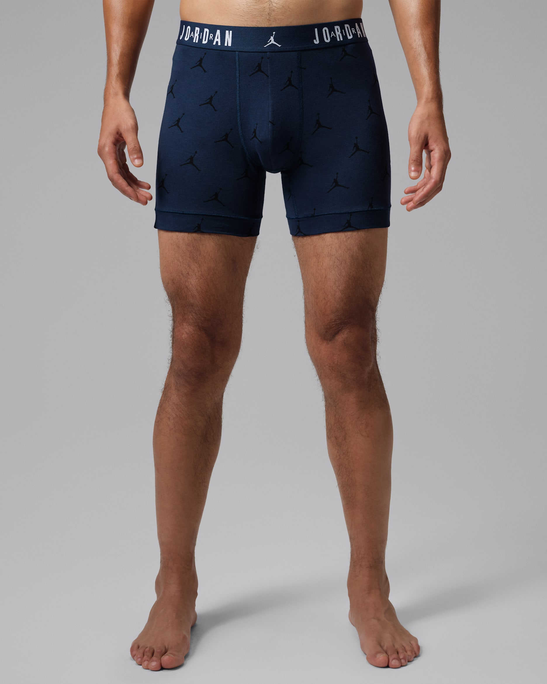 Jordan Men's Dri-FIT Jumpman Flight Cotton Boxer Briefs (3-Pack) - Obsidian