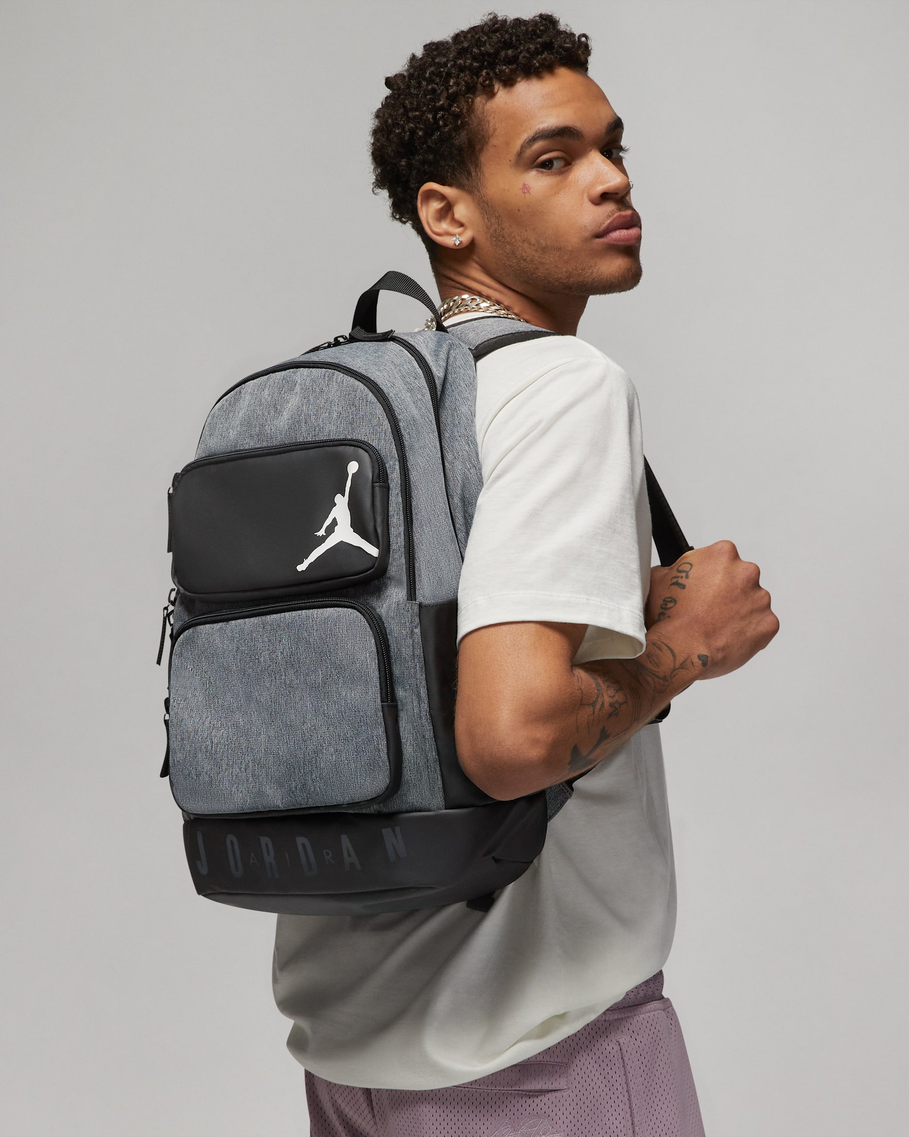 Jordan Backpack (Large) - Carbon Heather