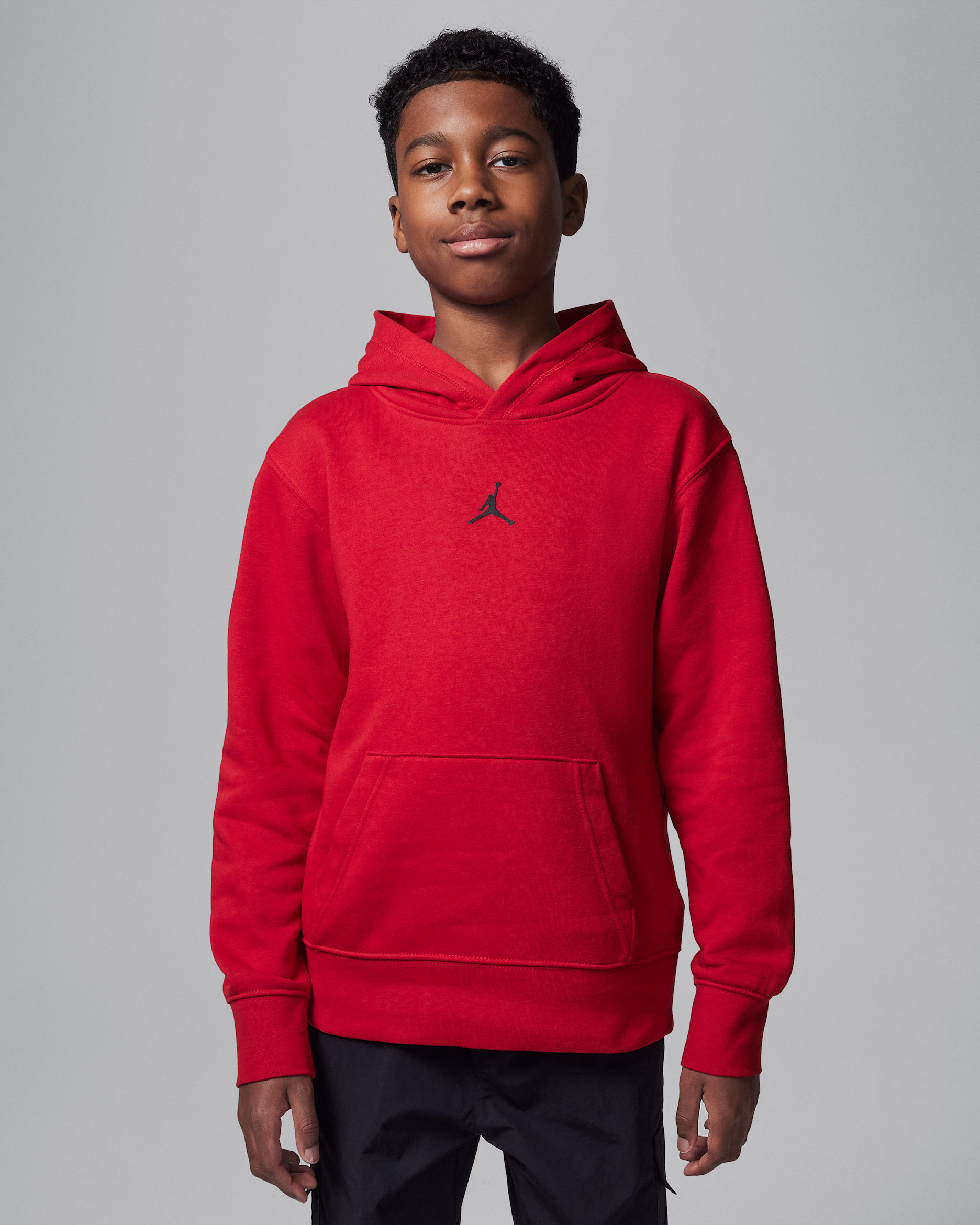 Huvtröja Jordan Dri-FIT Sport Crossover för ungdom - Gym Red