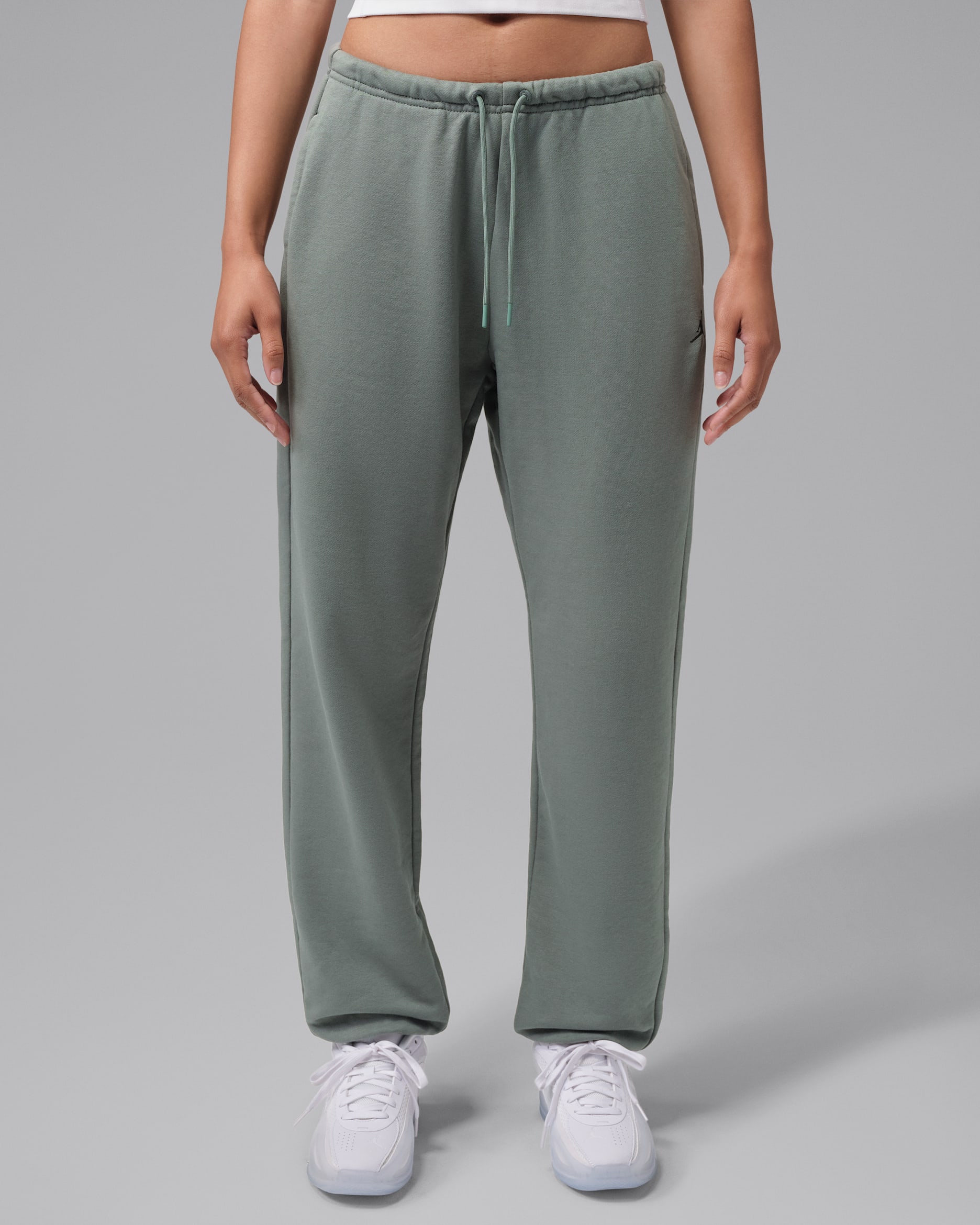 Jordan Sport Crossover Women's Dri-FIT Fleece Trousers - Clay Green/Black