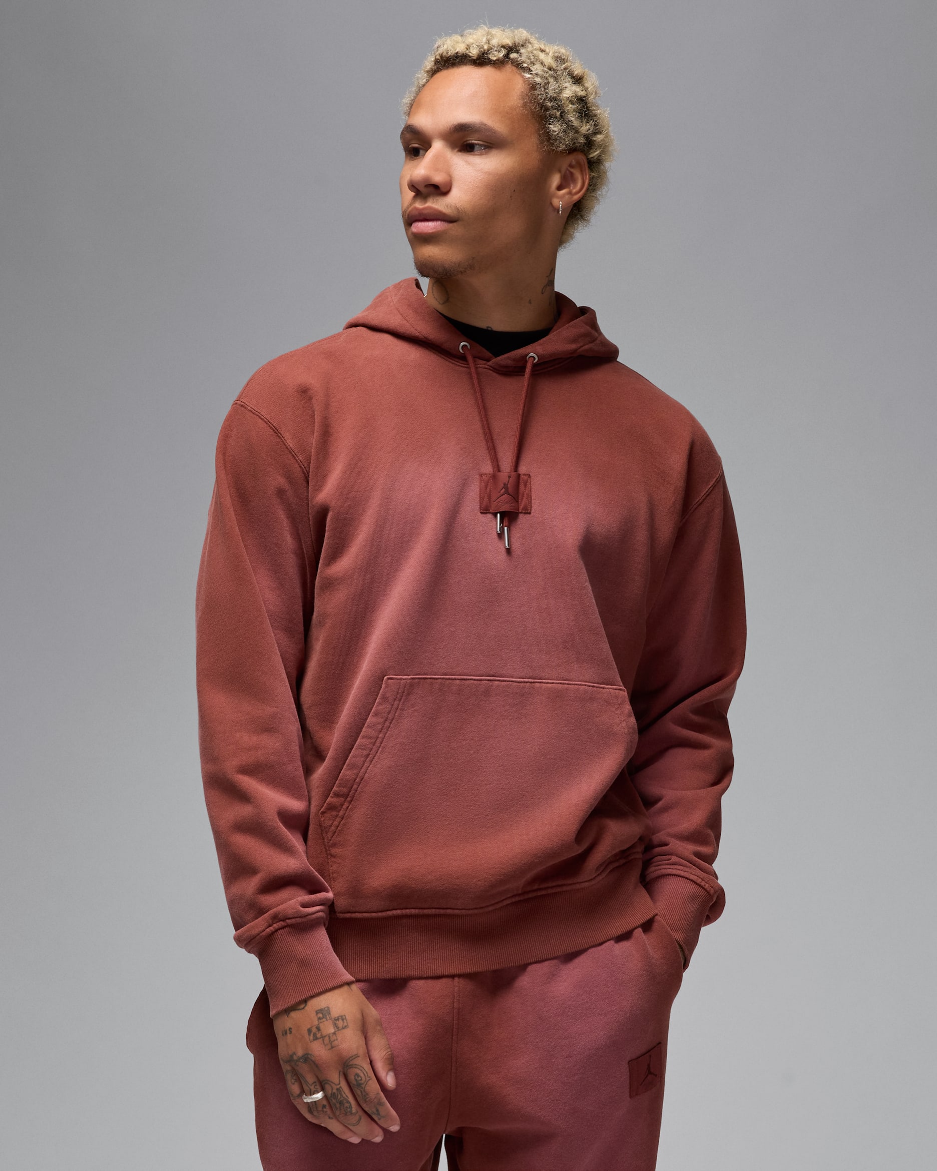 Jordan Flight Fleece Men's Pullover Hoodie - Dark Pony