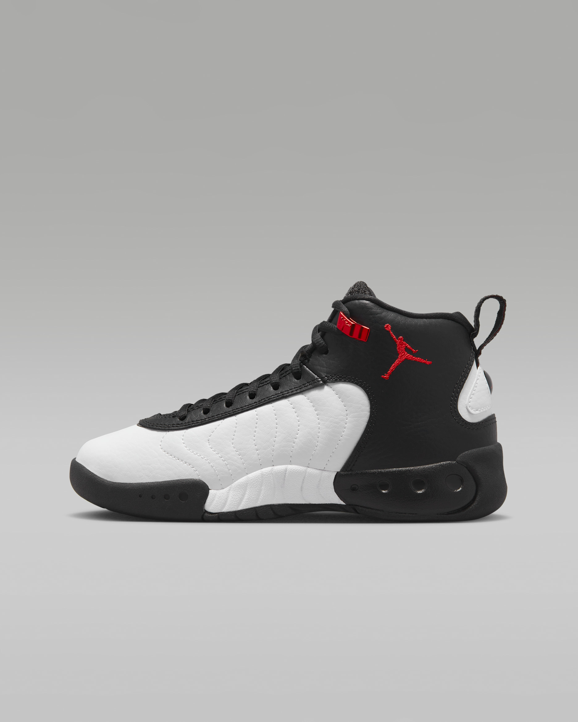 Jordan Jumpman Pro Big Kids' Shoes - Black/White/University Red