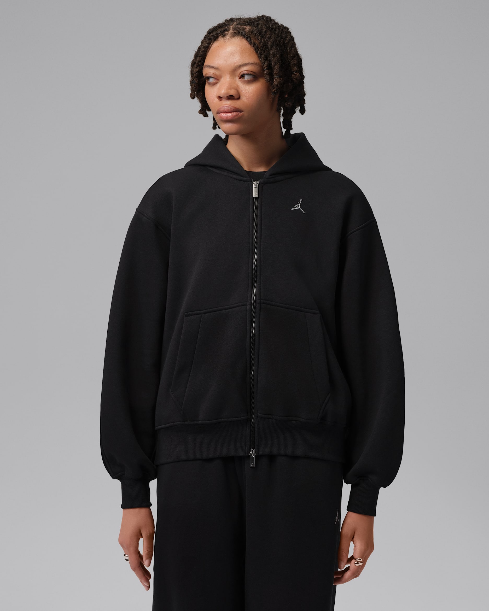 Jordan Brooklyn Women's Full-Zip Hoodie - Black