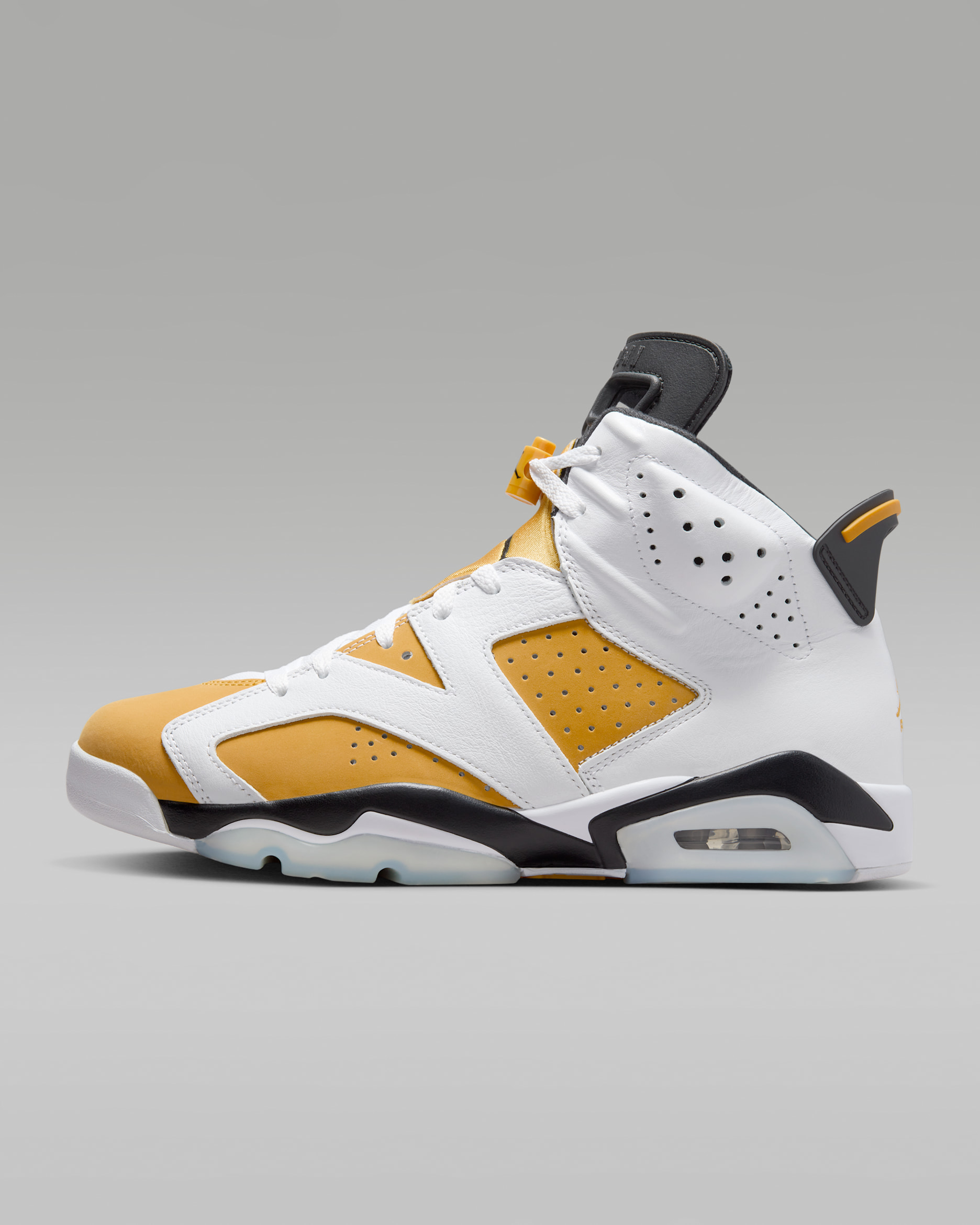 Air Jordan 6 Retro Men's Shoes - White/Black/Yellow Ochre