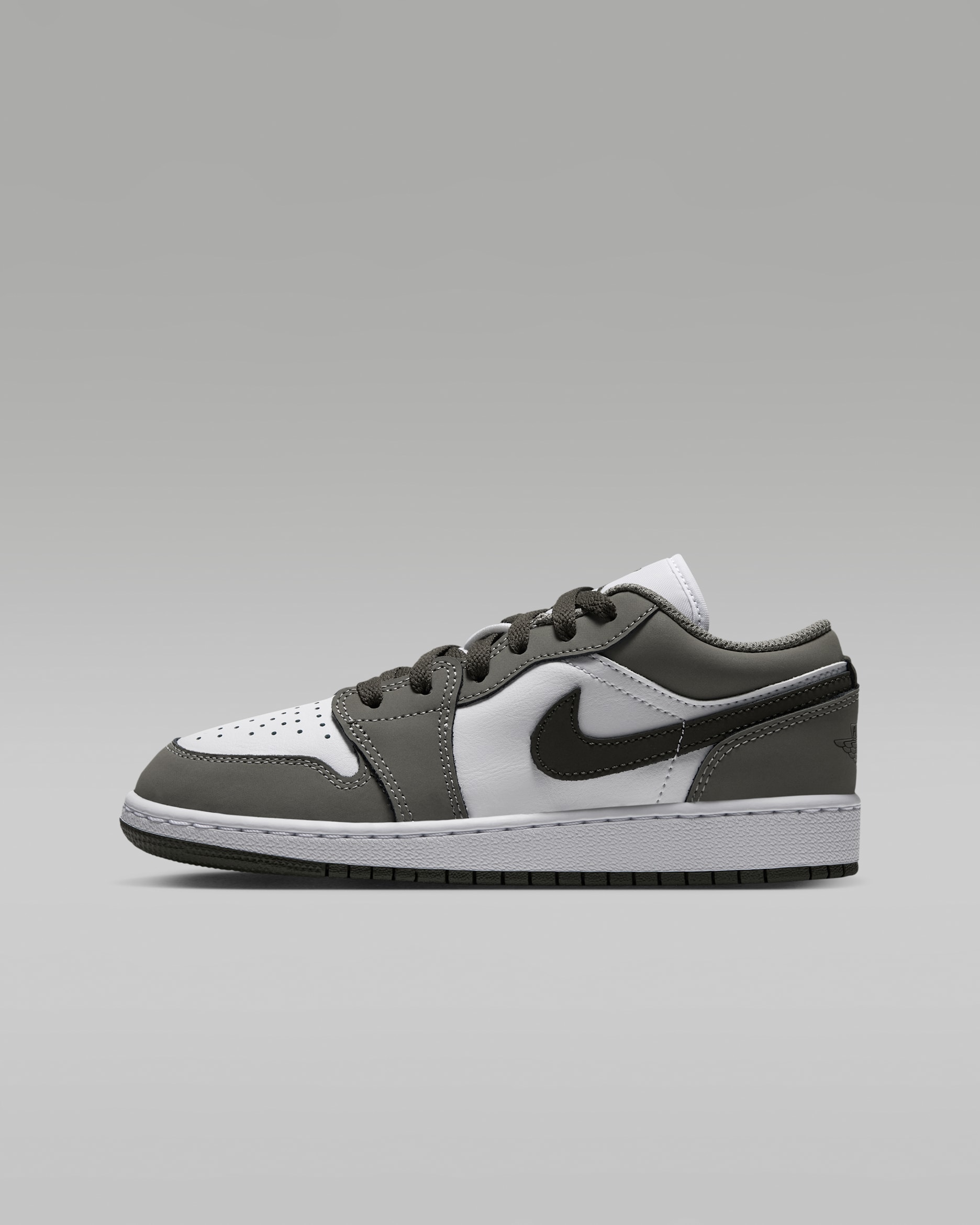 Air Jordan 1 Low kinderschoenen - Light Army/Wit/Cargo Khaki