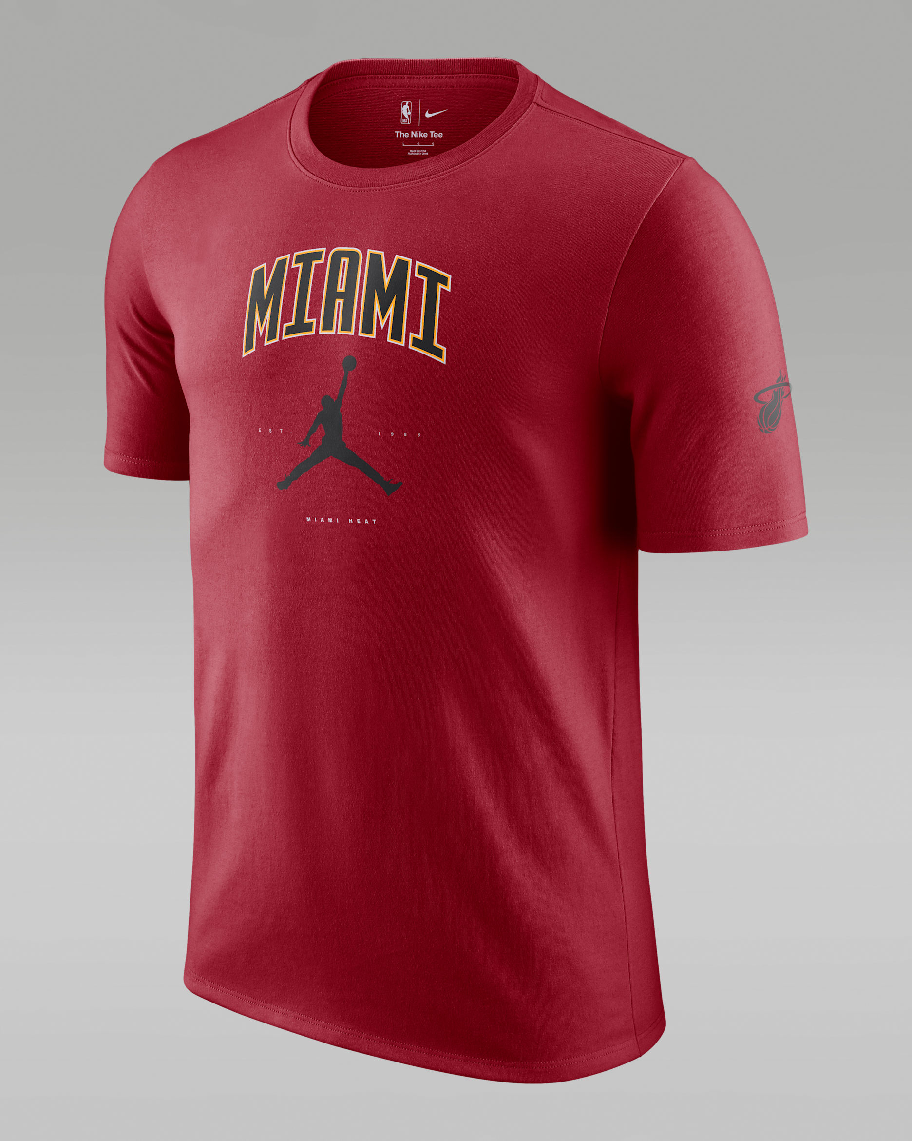 Miami Heat Essential Men's Jordan NBA T-Shirt - Tough Red