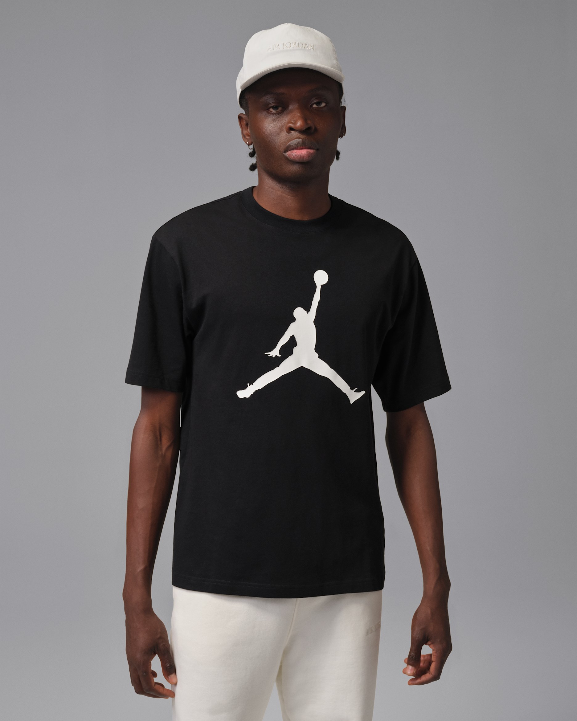 T-shirt Jordan – Uomo - Nero/Bianco/Bianco