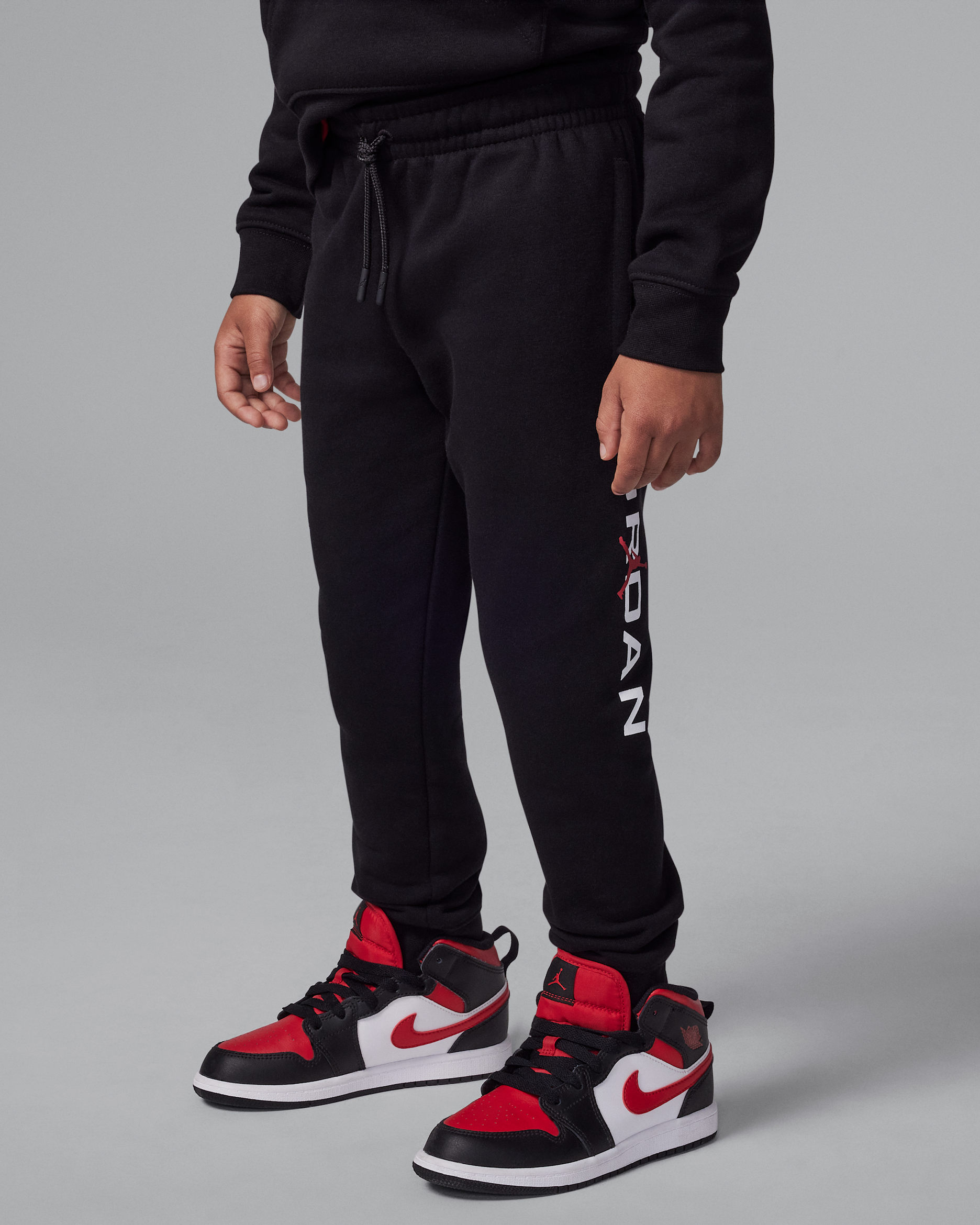 Pants de tejido Fleece Baseline para niños talla pequeña Jordan - Negro