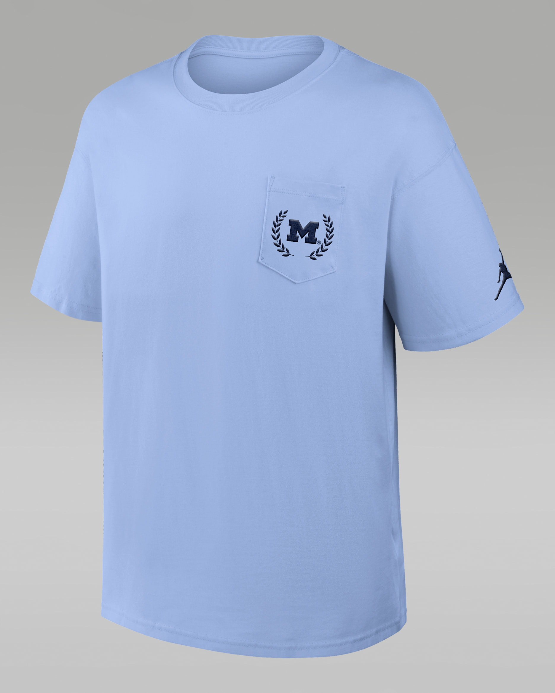 Michigan Sports Club Max90 Men's Jordan Brand College T-Shirt - Light Blue