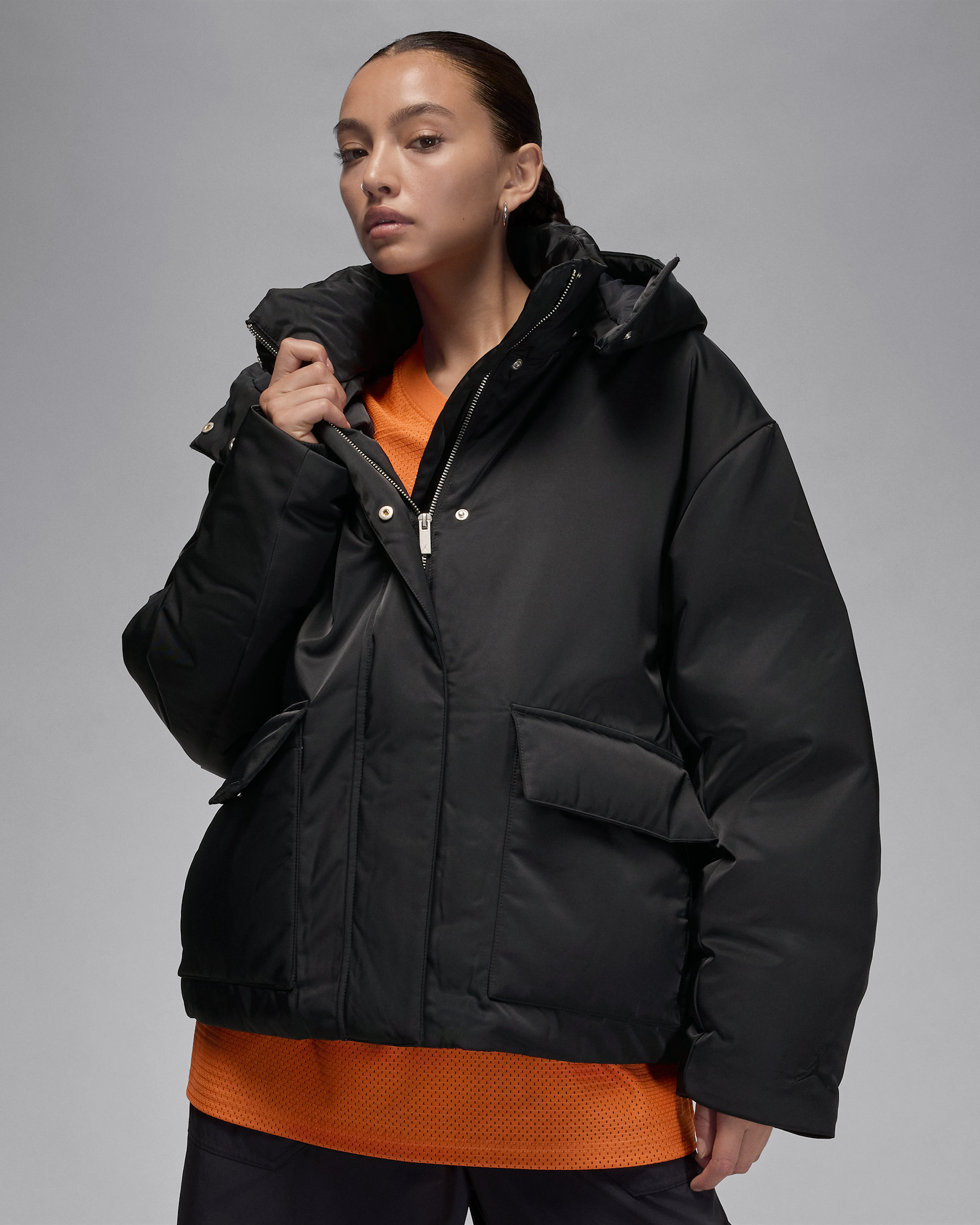 Jordan Flight Women's Down Jacket - Black/White