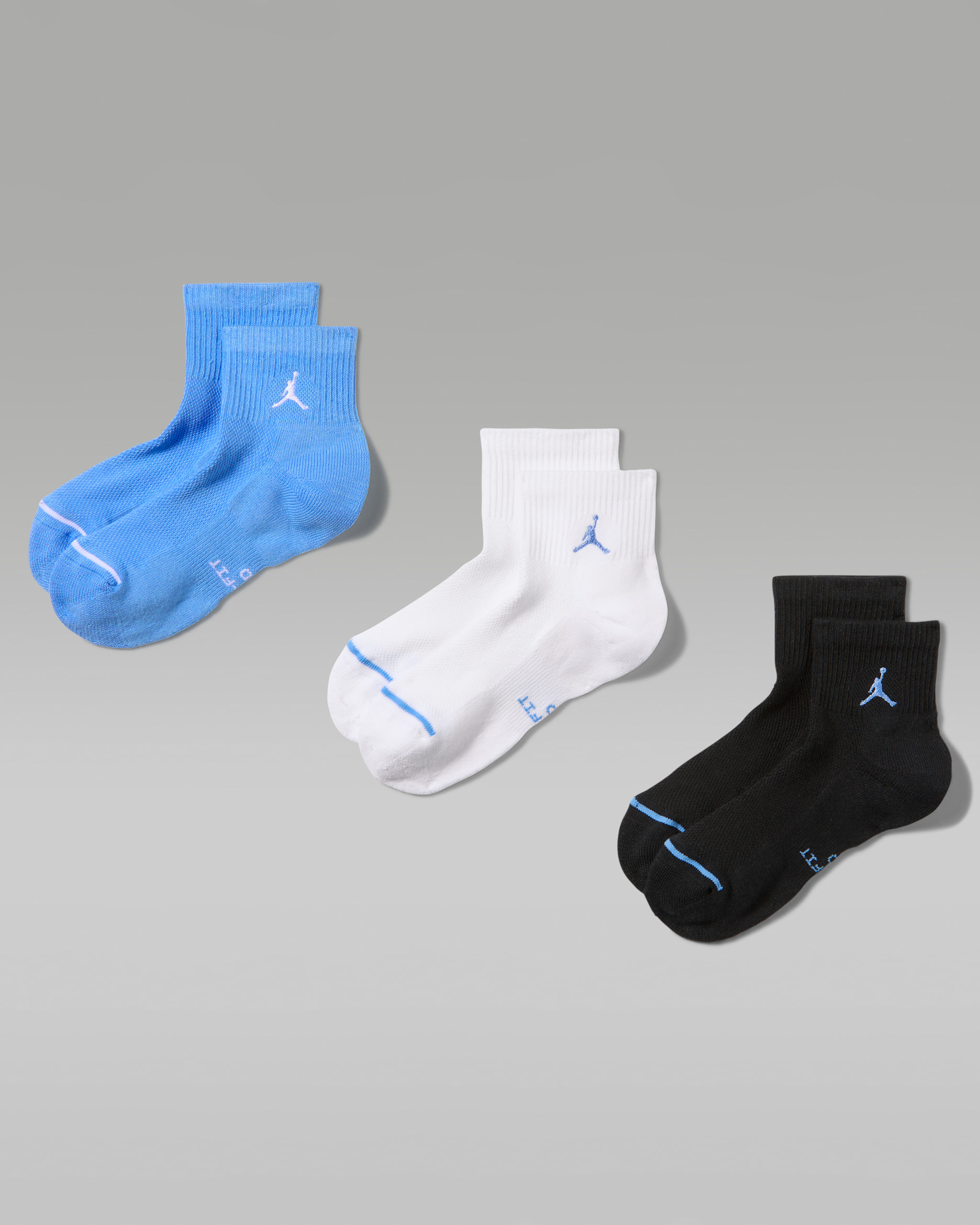 Jordan Everyday Elevated Ankle Socks (3 Pairs) - Multi-Colour
