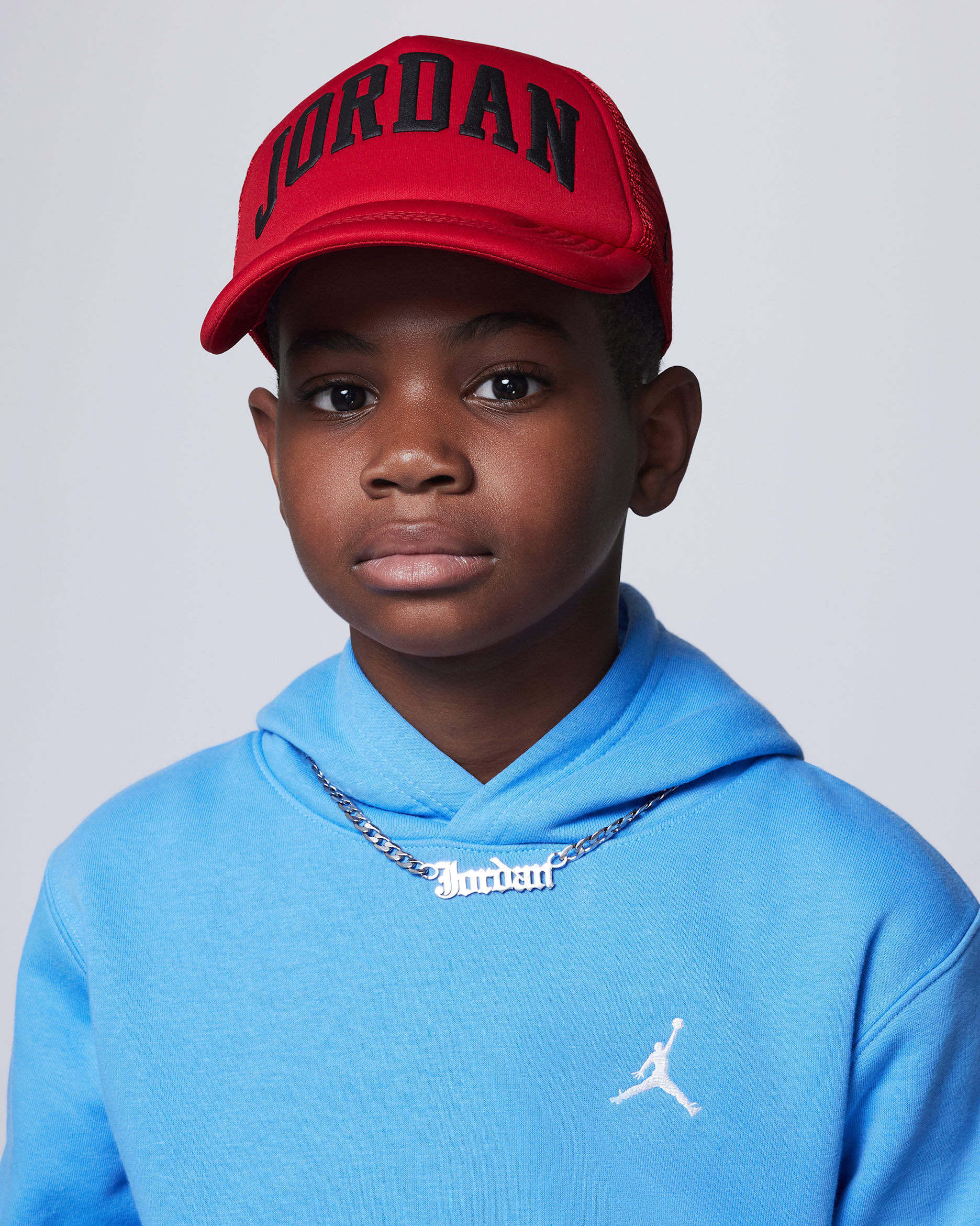 Gorra de rejilla con espuma para niños talla grande Jordan - Rojo gimnasio