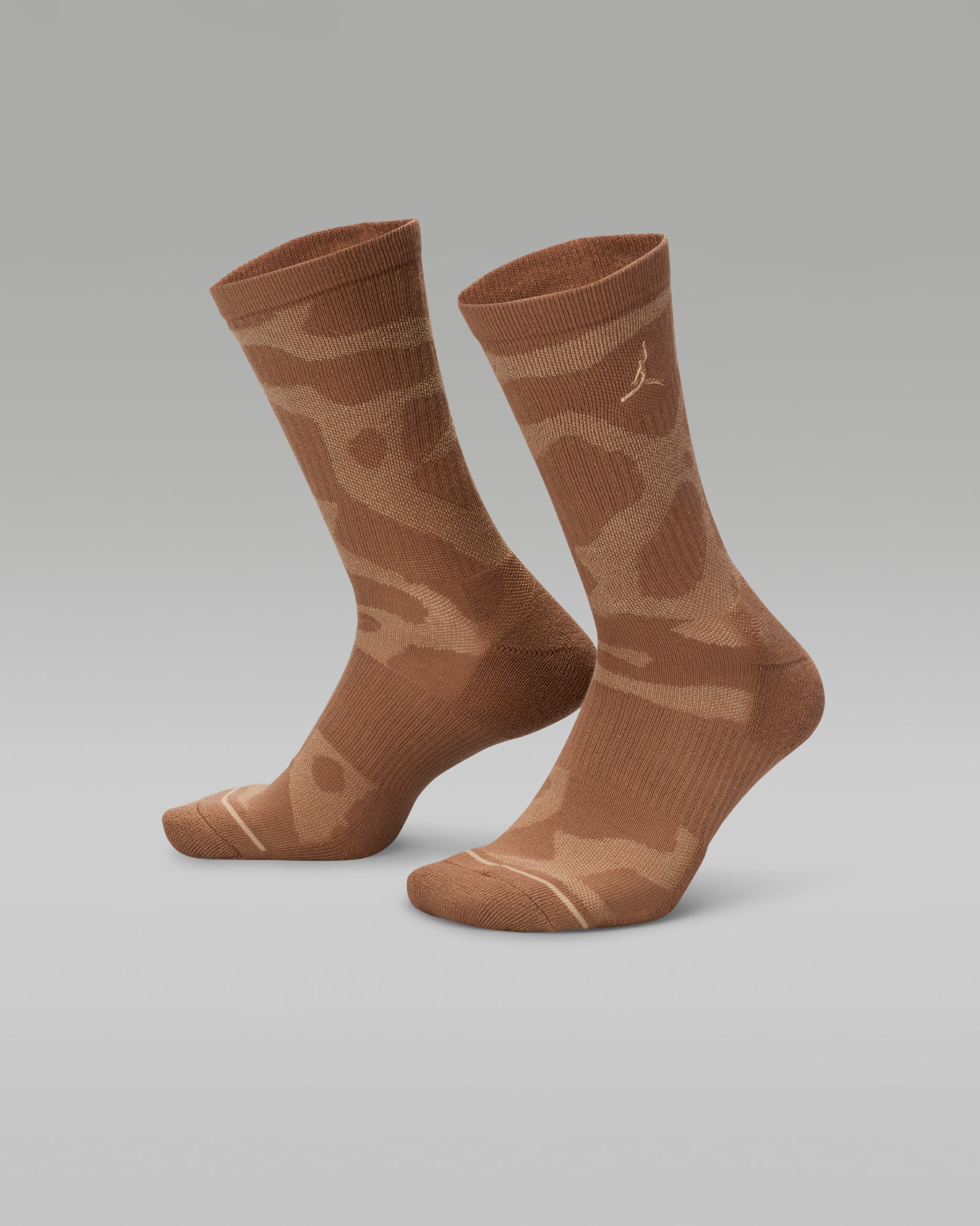 Jordan Everyday Cushioned Crew Socks (1 Pair) - Archaeo Brown/Hemp/Hemp