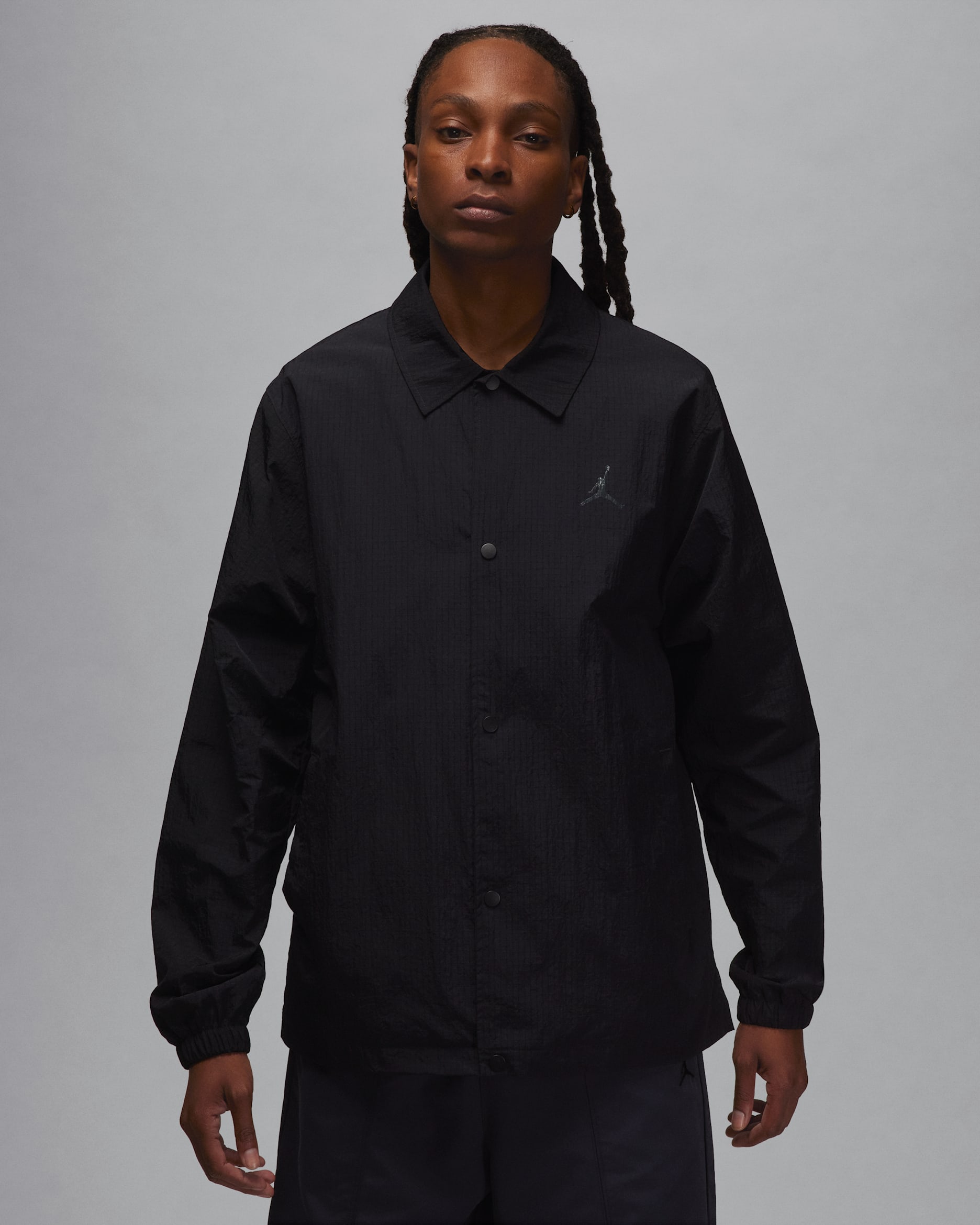 Jordan Essentials Men's Coaches Jacket - Black/Anthracite