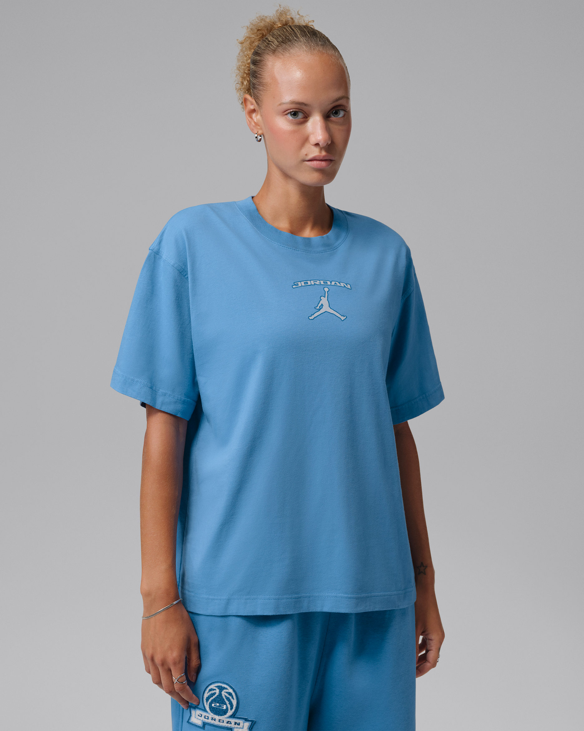 Playera girlfriend para mujer Jordan - Azul extremo