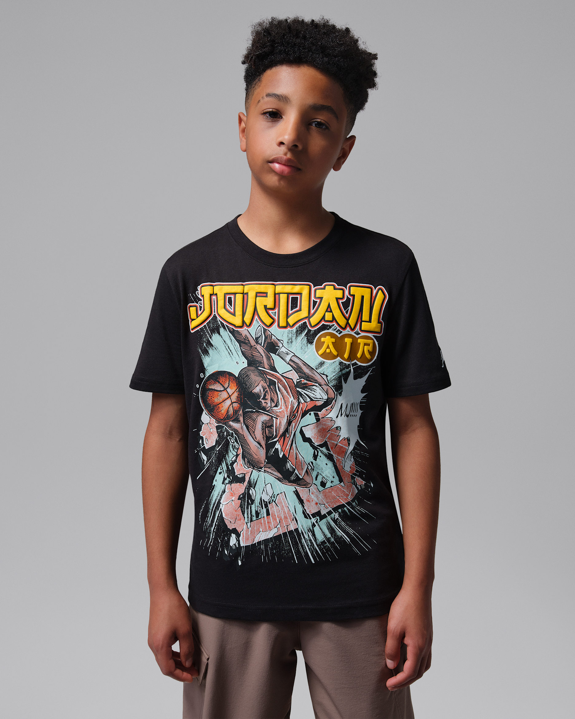 Jordan Big Kids' Brooklyn Shattered Backboard T-Shirt - Black