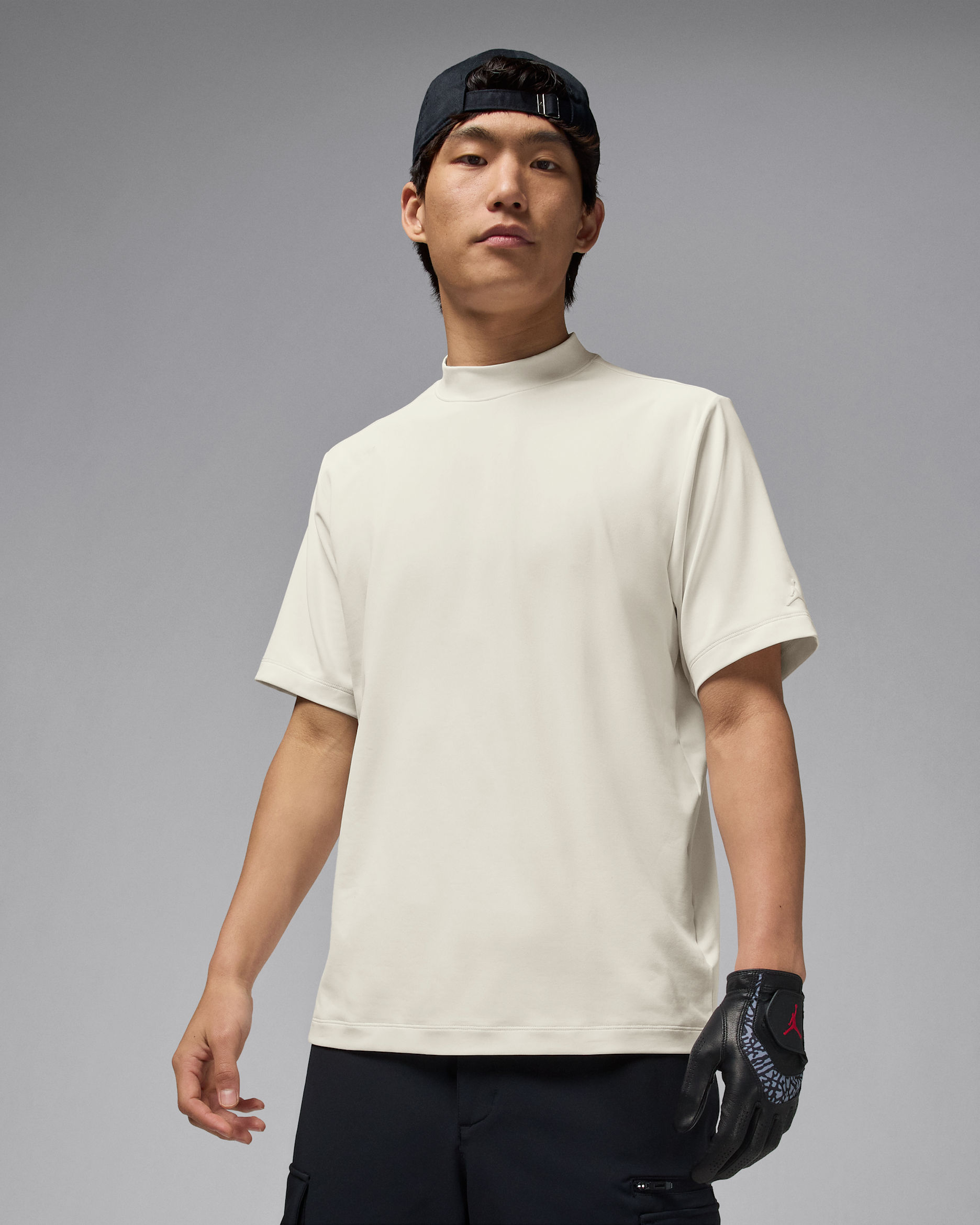 ジョーダン スポーツ メンズ モックネック ゴルフ Tシャツ - ファントム/ファントム